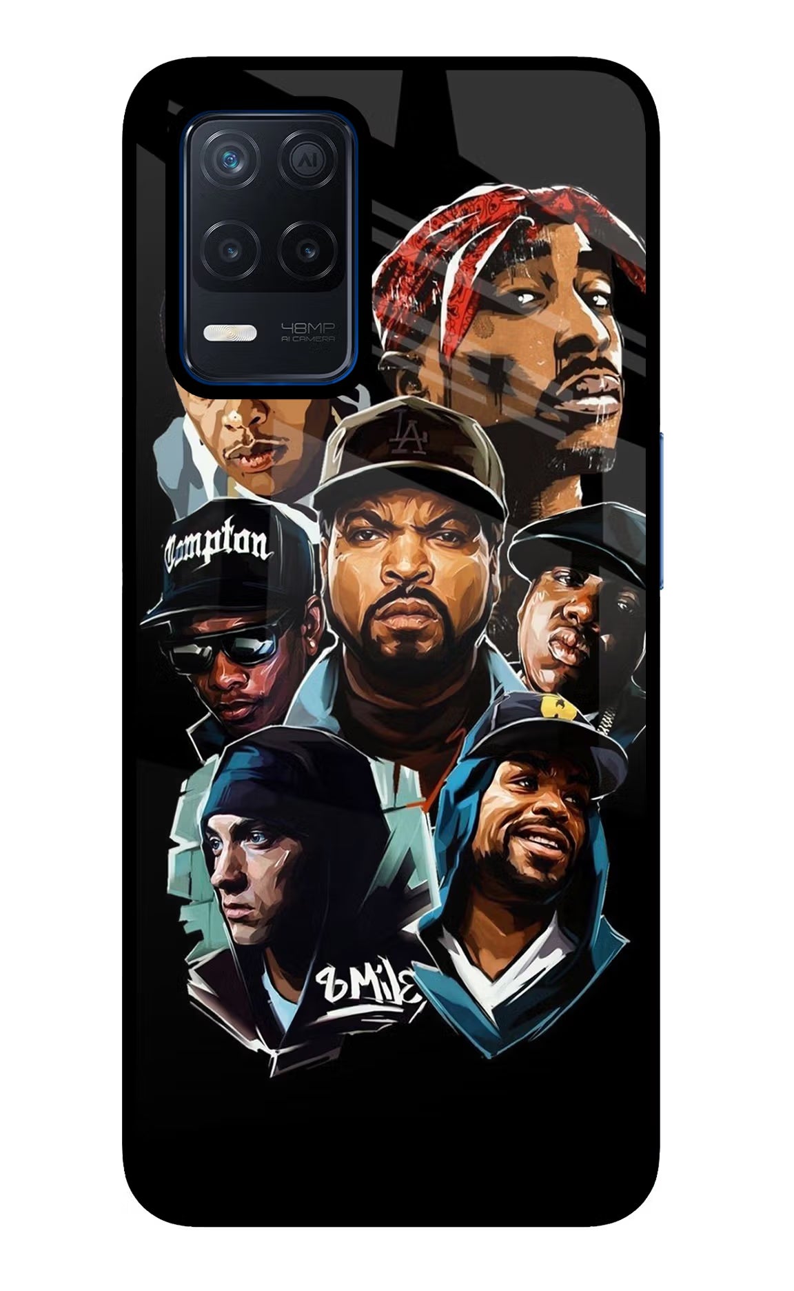 Rappers Realme Narzo 30 5G Glass Case - Rappers Realme Narzo 30 5G Glass Case Rappers Realme Narzo 30 5G Glass Case