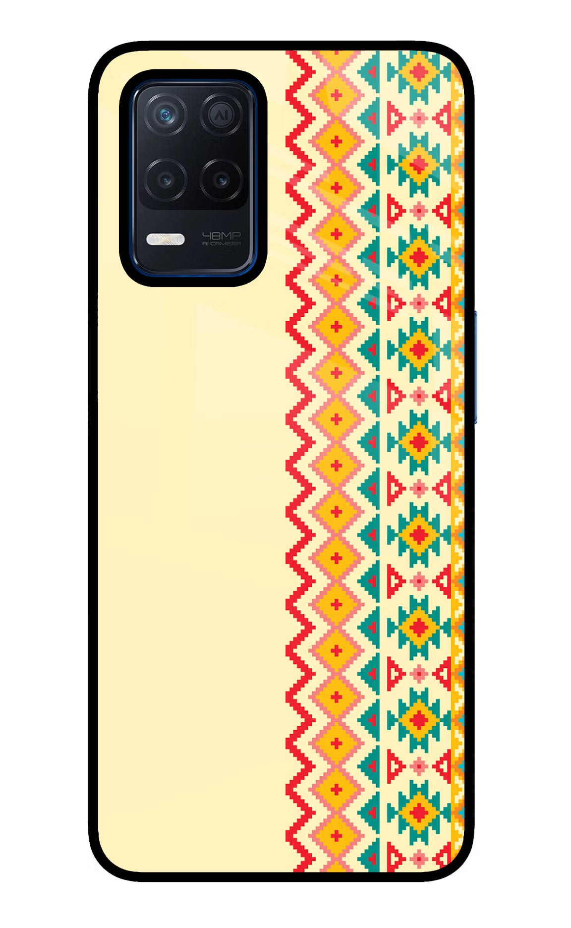 Ethnic Seamless Realme Narzo 30 5G Glass Case - Ethnic Seamless Realme Narzo 30 5G Glass Case Ethnic Seamless Realme Narzo 30 5G Glass Case