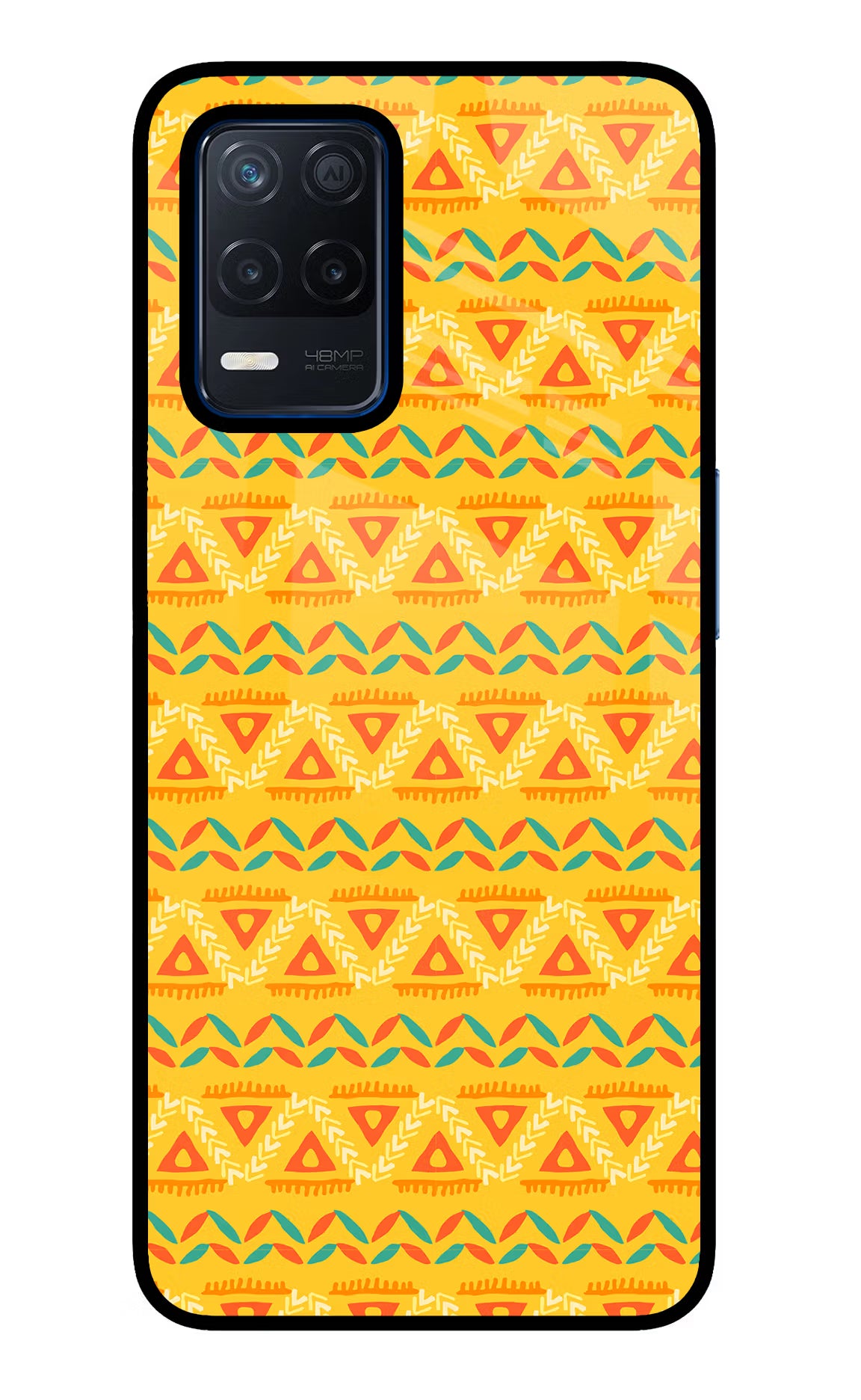 Tribal Pattern Realme Narzo 30 5G Glass Case - Tribal Pattern Realme Narzo 30 5G Glass Case Tribal Pattern Realme Narzo 30 5G Glass Case