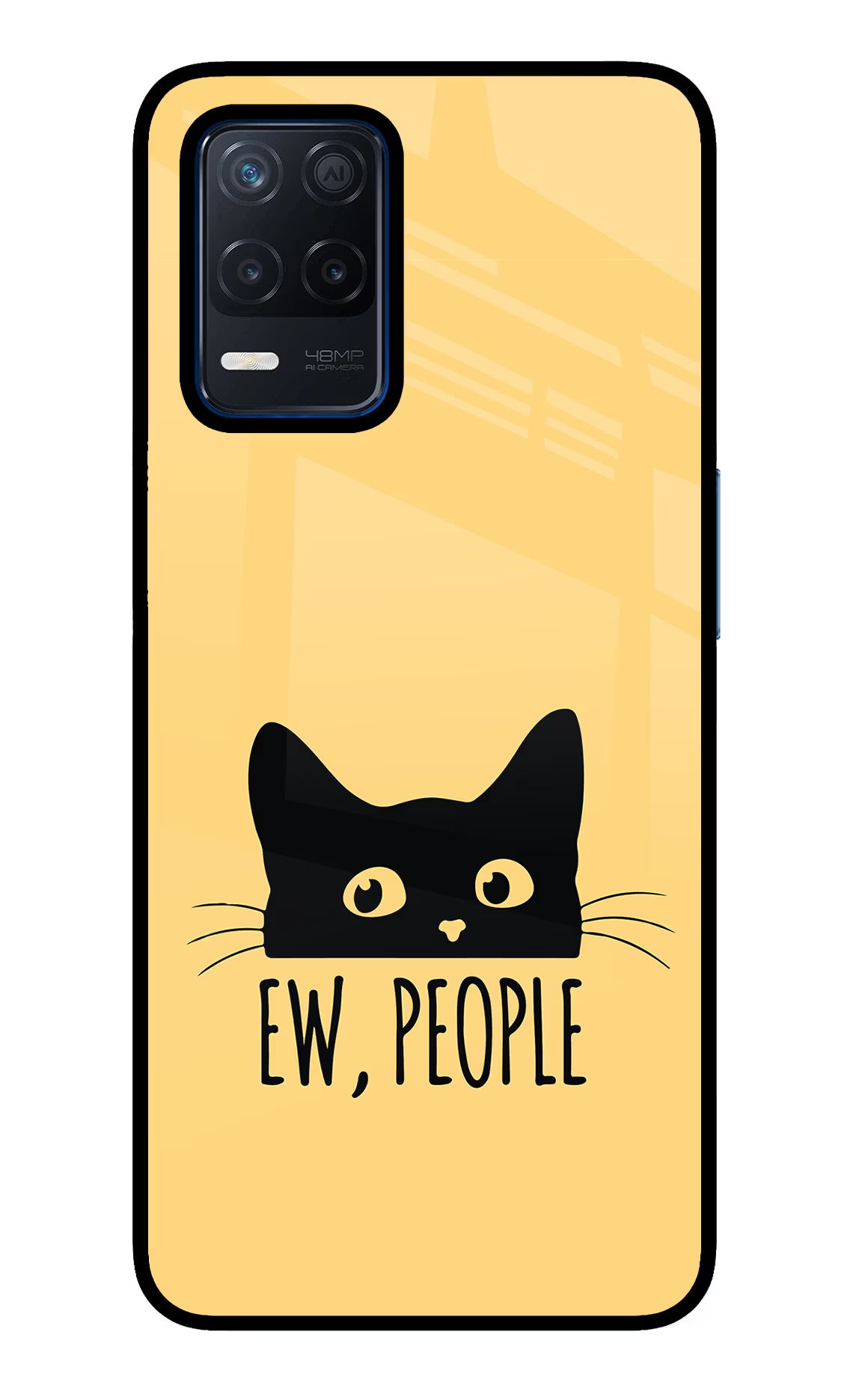 Ew People Catitude Realme Narzo 30 5G Glass Case - Ew People Catitude Realme Narzo 30 5G Glass Case Ew People Catitude Realme Narzo 30 5G Glass Case