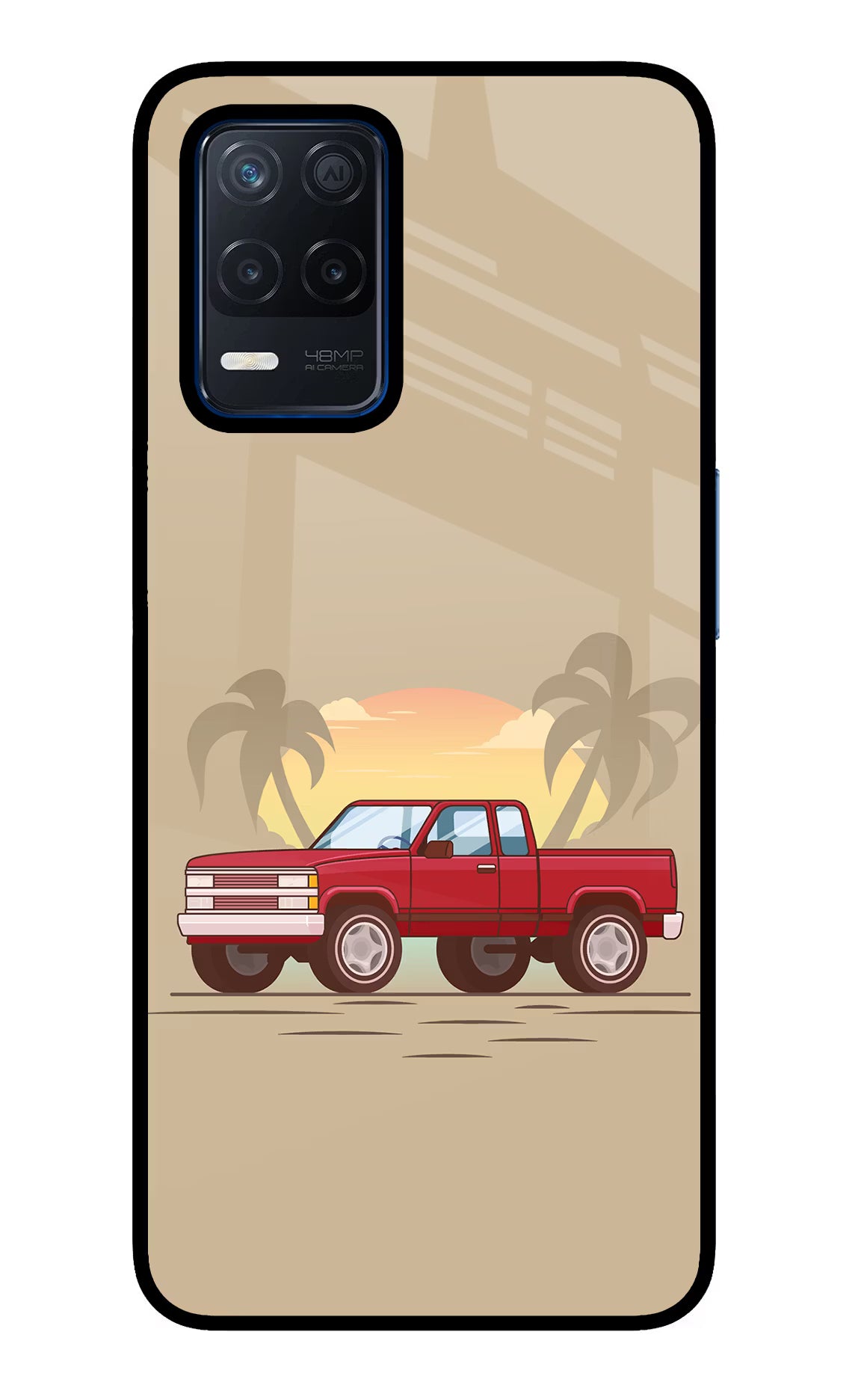 Desert Classic Drive Realme Narzo 30 5G Glass Case - Desert Classic Drive Realme Narzo 30 5G Glass Case Desert Classic Drive Realme Narzo 30 5G Glass Case