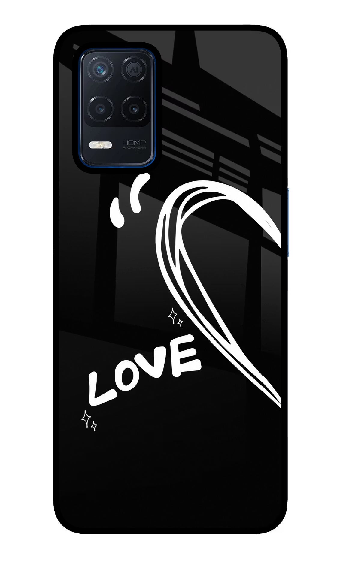 Love Line Realme Narzo 30 5G Glass Case - Love Line Realme Narzo 30 5G Glass Case Love Line Realme Narzo 30 5G Glass Case
