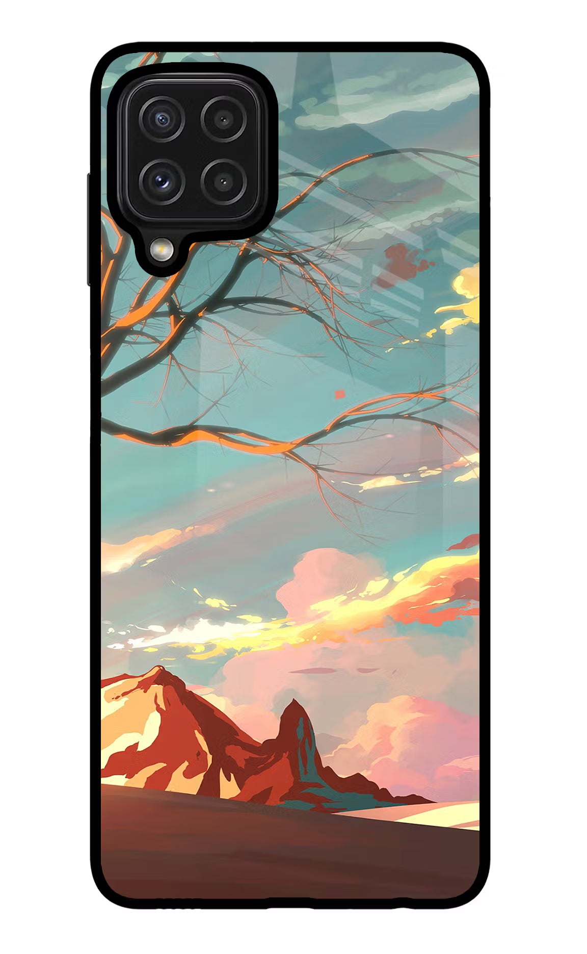 Scenery Samsung M32 Back Cover - Scenery Samsung M32 Glass Case Back Cover by Casekaro Scenery Samsung M32 Glass Case Back Cover by Casekaro