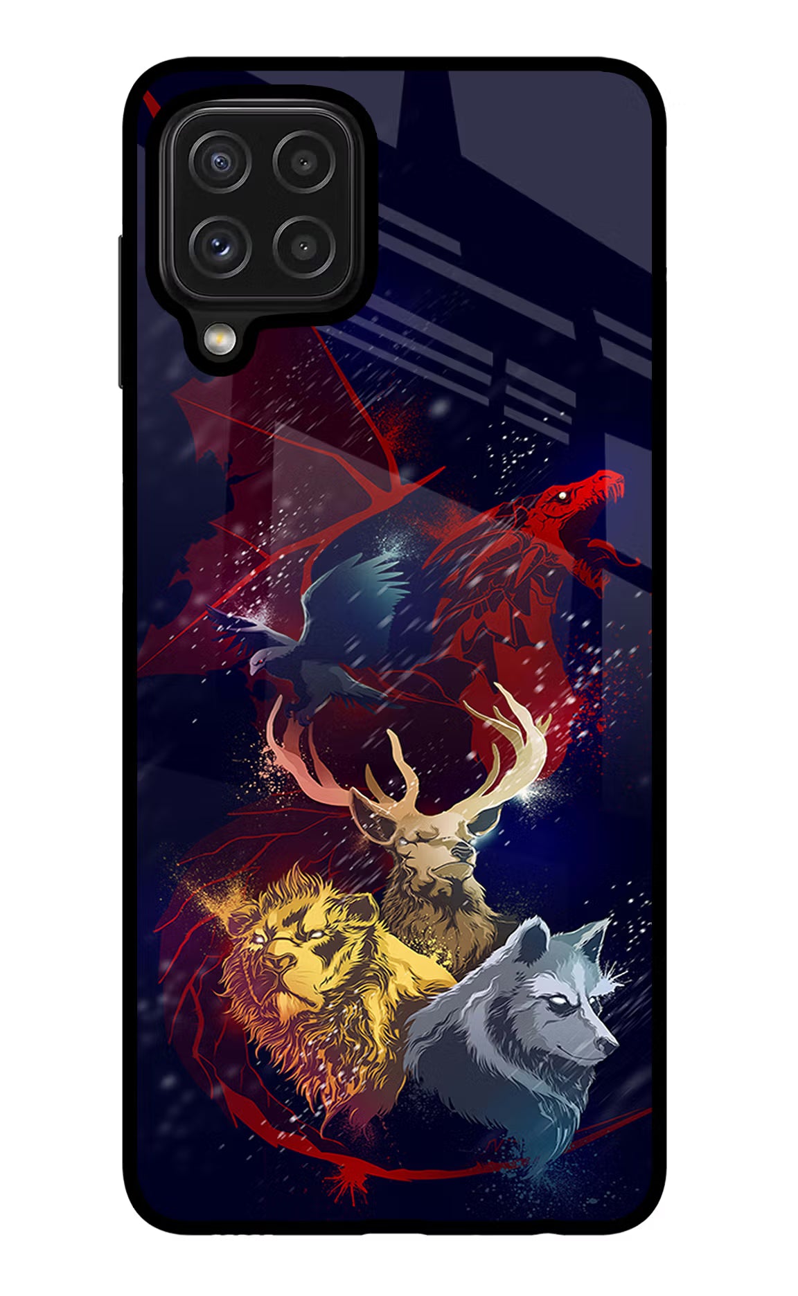 Game Of Thrones Samsung M32 Back Cover - Game Of Thrones Samsung M32 Glass Case Back Cover by Casekaro Game Of Thrones Samsung M32 Glass Case Back Cover by Casekaro