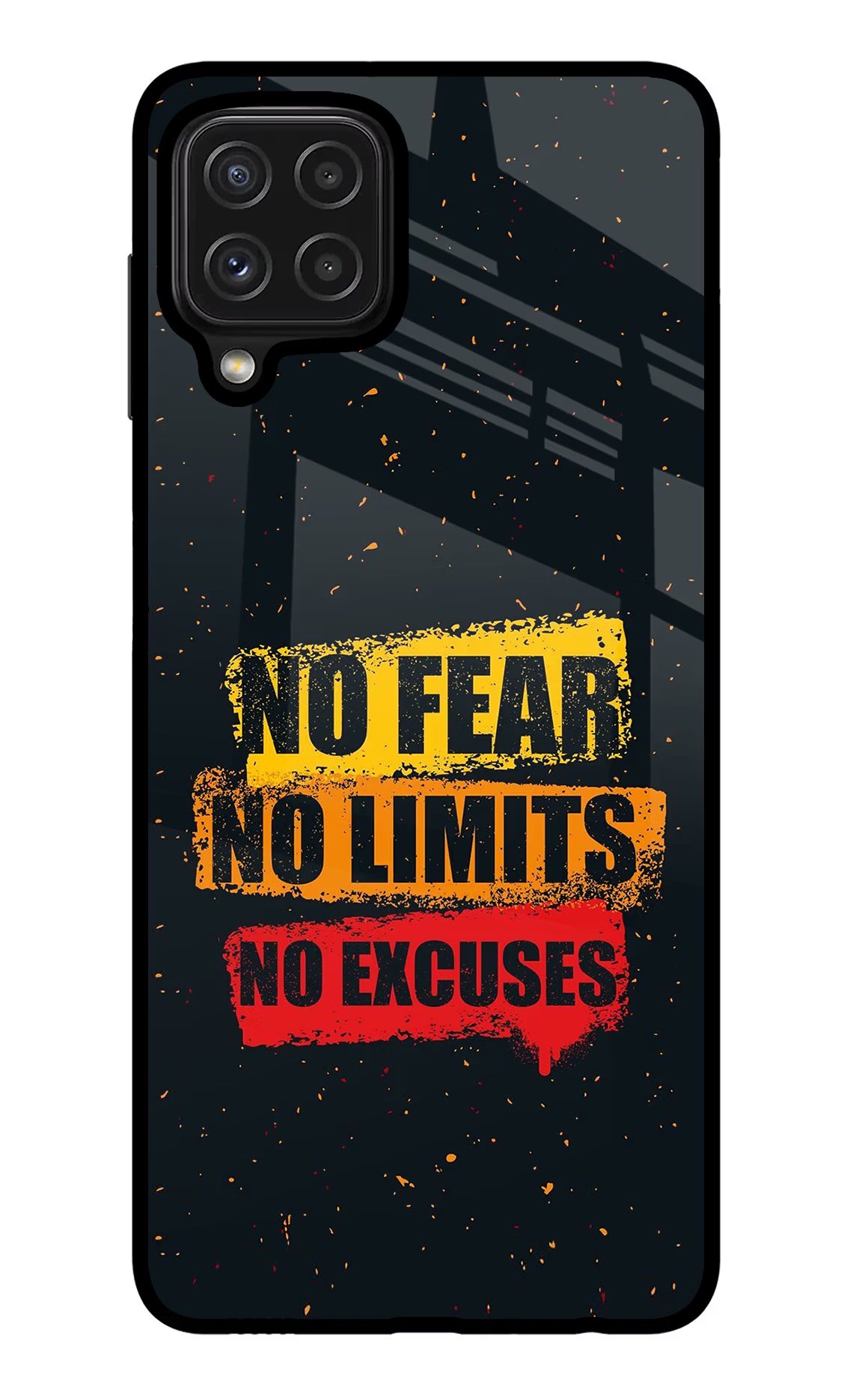No Fear No Limits No Excuse Samsung M32 Glass Case - No Fear No Limits No Excuse Samsung M32 Glass Case No Fear No Limits No Excuse Samsung M32 Glass Case