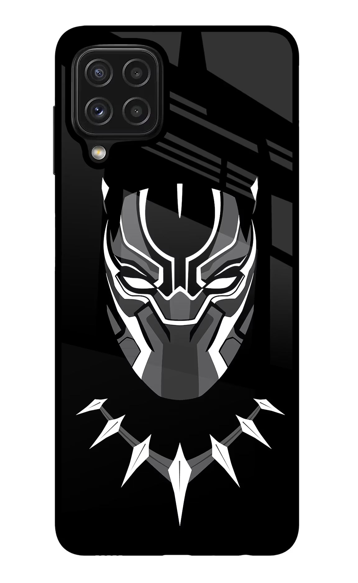 Black Panther Samsung M32 Back Cover - Black Panther Samsung M32 Glass Case Back Cover by Casekaro Black Panther Samsung M32 Glass Case Back Cover by Casekaro