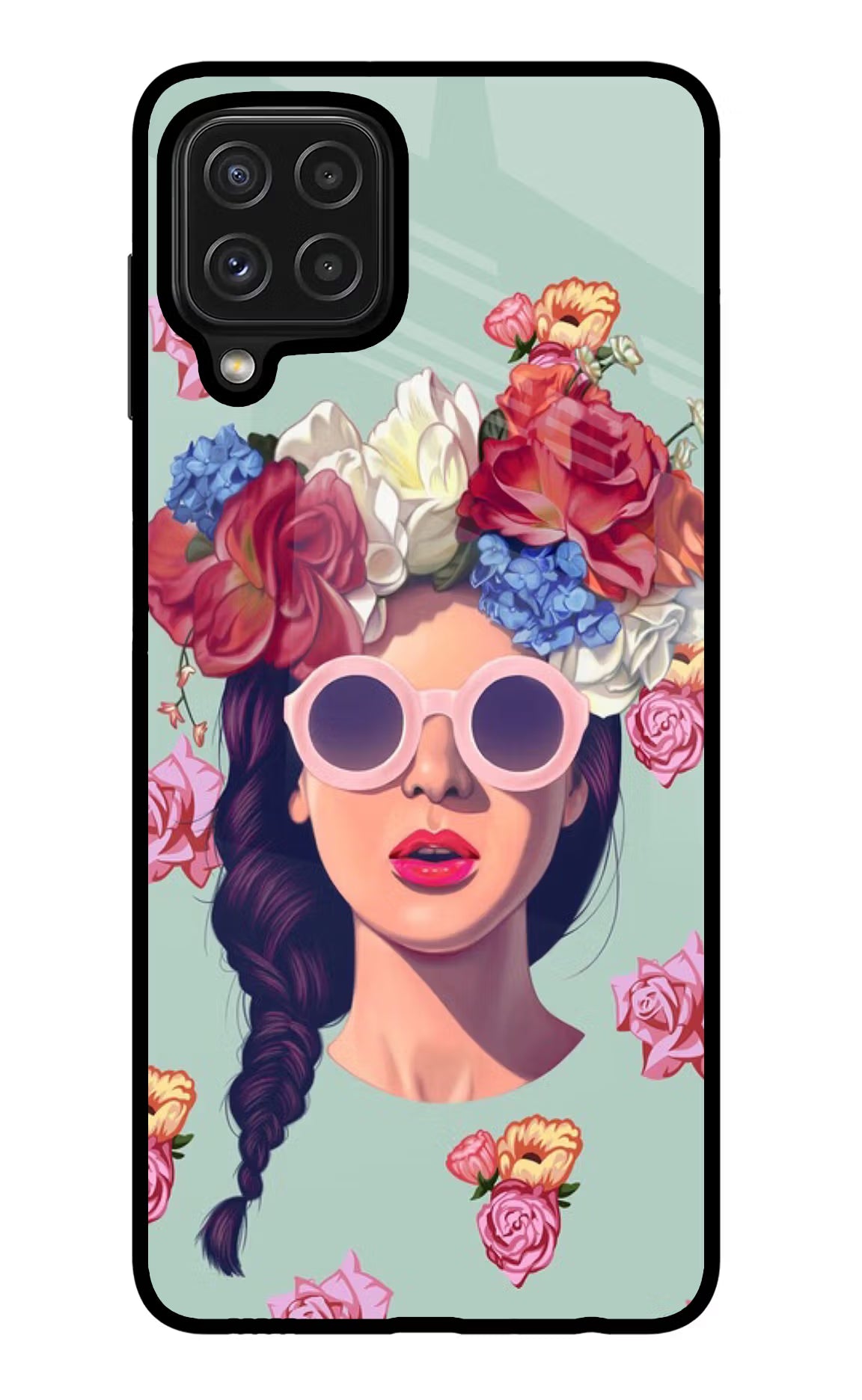 Pretty Girl Samsung M32 Back Cover - Pretty Girl Samsung M32 Glass Case Back Cover by Casekaro Pretty Girl Samsung M32 Glass Case Back Cover by Casekaro