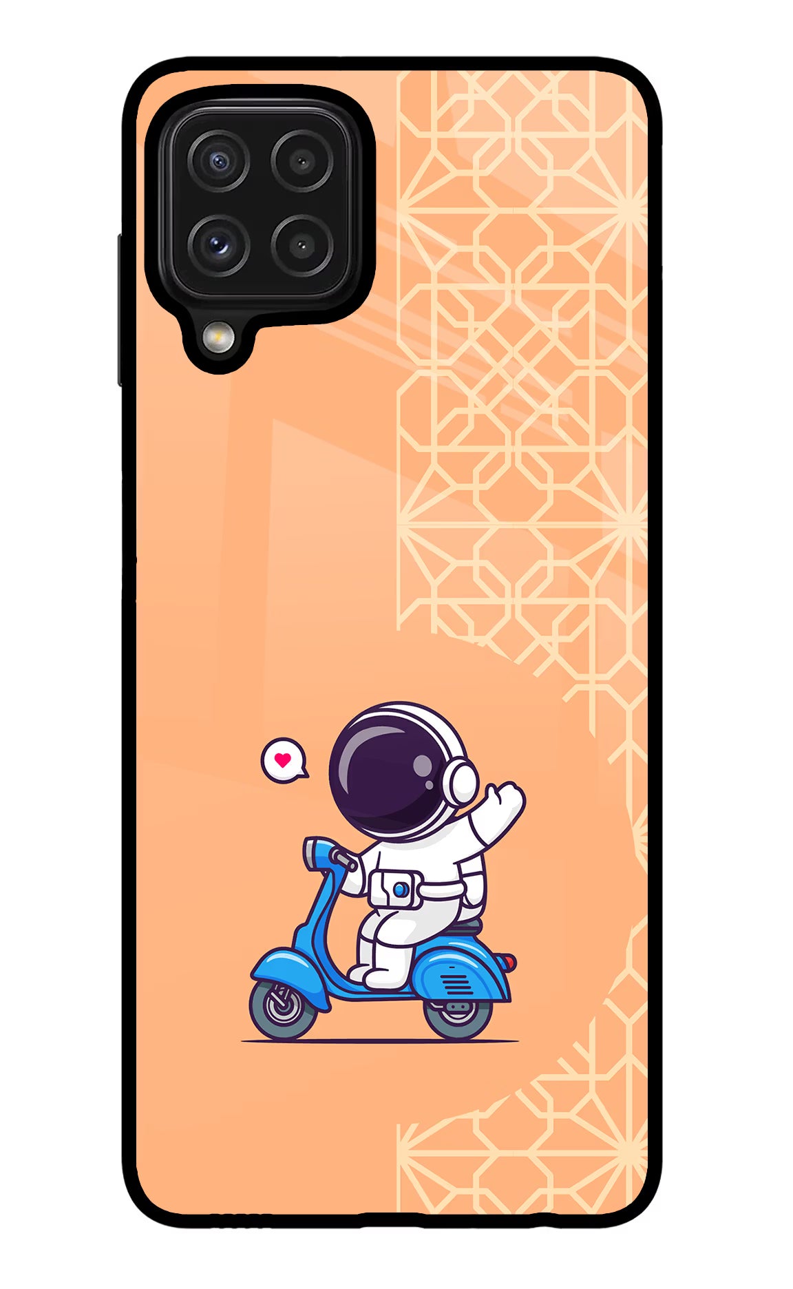 Cute Astronaut Riding Samsung M32 Glass Case - Cute Astronaut Riding Samsung M32 Glass Case Cute Astronaut Riding Samsung M32 Glass Case