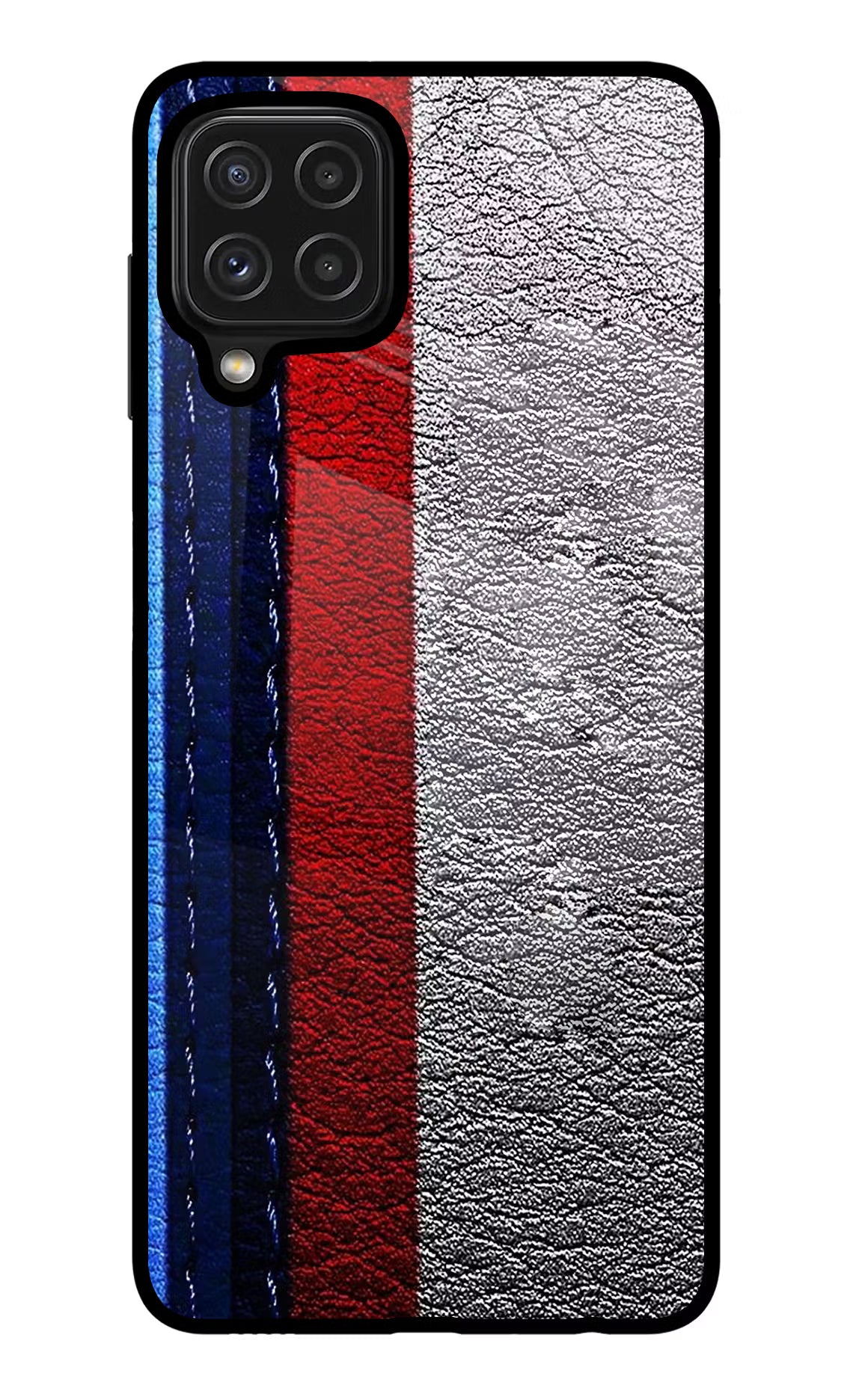 BMW Stripes Samsung M32 Glass Case - BMW Stripes Samsung M32 Glass Case BMW Stripes Samsung M32 Glass Case