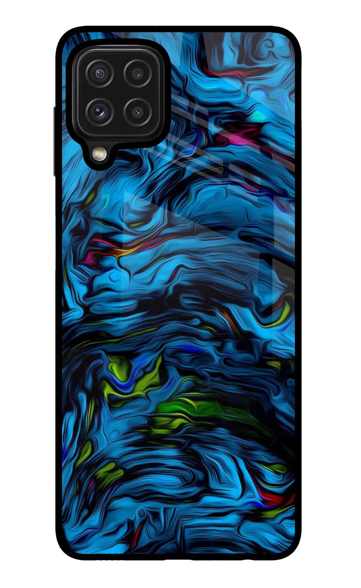 Dark Blue Abstract Samsung M32 Glass Case - Dark Blue Abstract Samsung M32 Glass Case Dark Blue Abstract Samsung M32 Glass Case