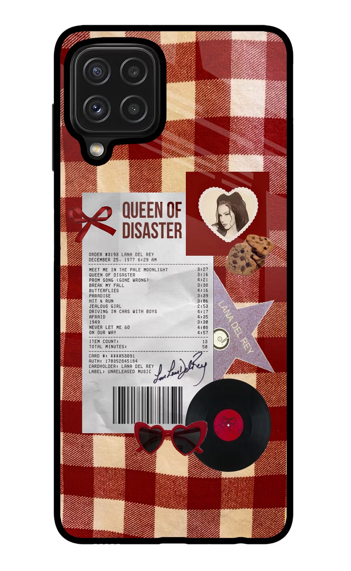 Queen of Disaster Samsung M32 Glass Case - Queen of Disaster Samsung M32 Glass Case Queen of Disaster Samsung M32 Glass Case