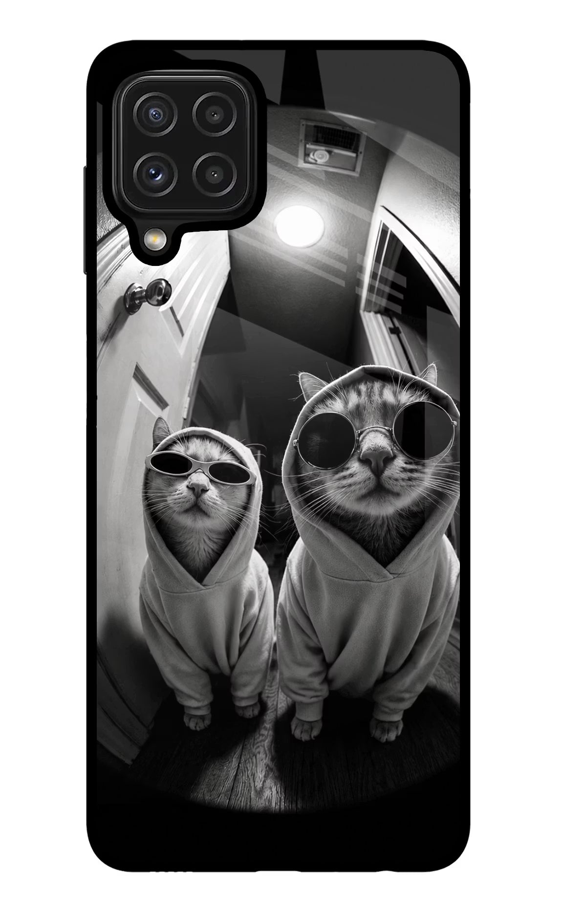 Hood Cats Samsung M32 Glass Case - Hood Cats Samsung M32 Glass Case Hood Cats Samsung M32 Glass Case