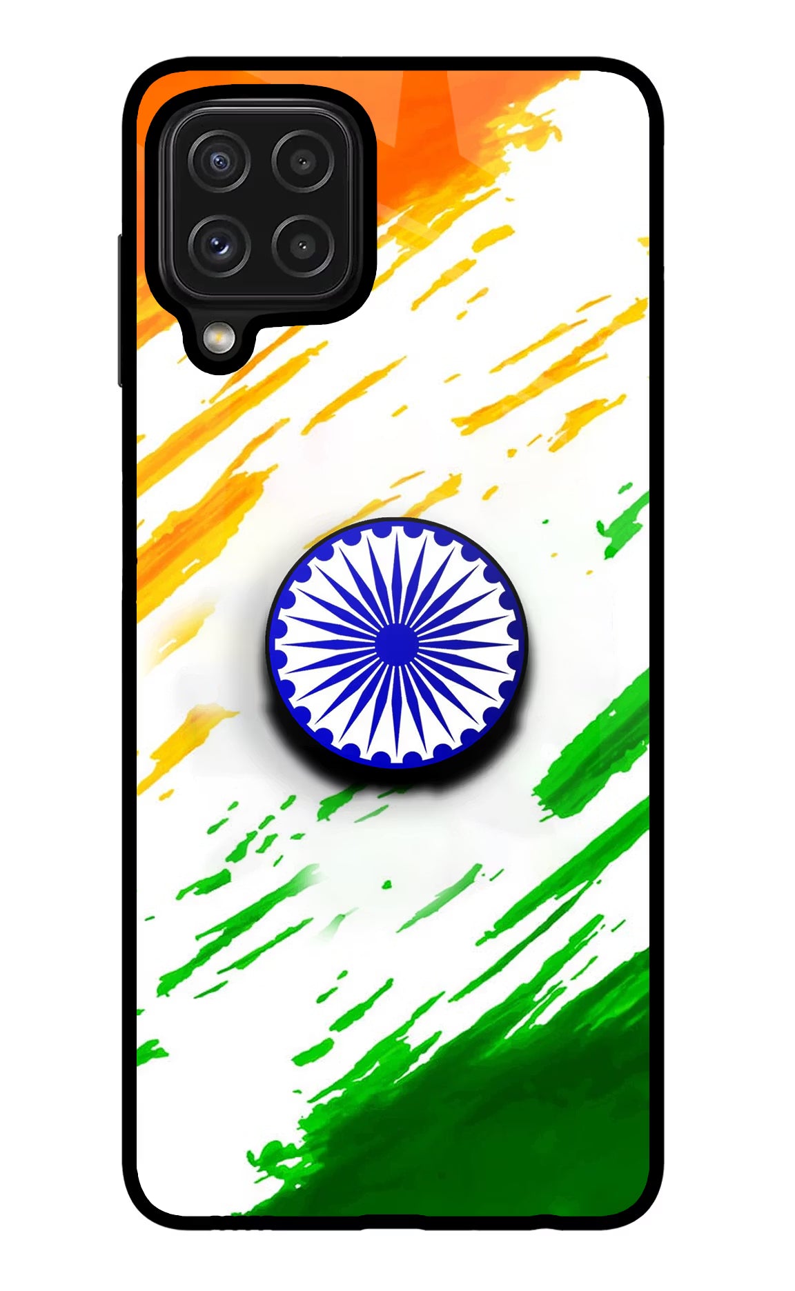 Indian Flag Ashoka Chakra Samsung M32 Pop Case - Indian Flag Ashoka Chakra Samsung M32 Pop Case by Casekaro Indian Flag Ashoka Chakra Samsung M32 Pop Case by Casekaro