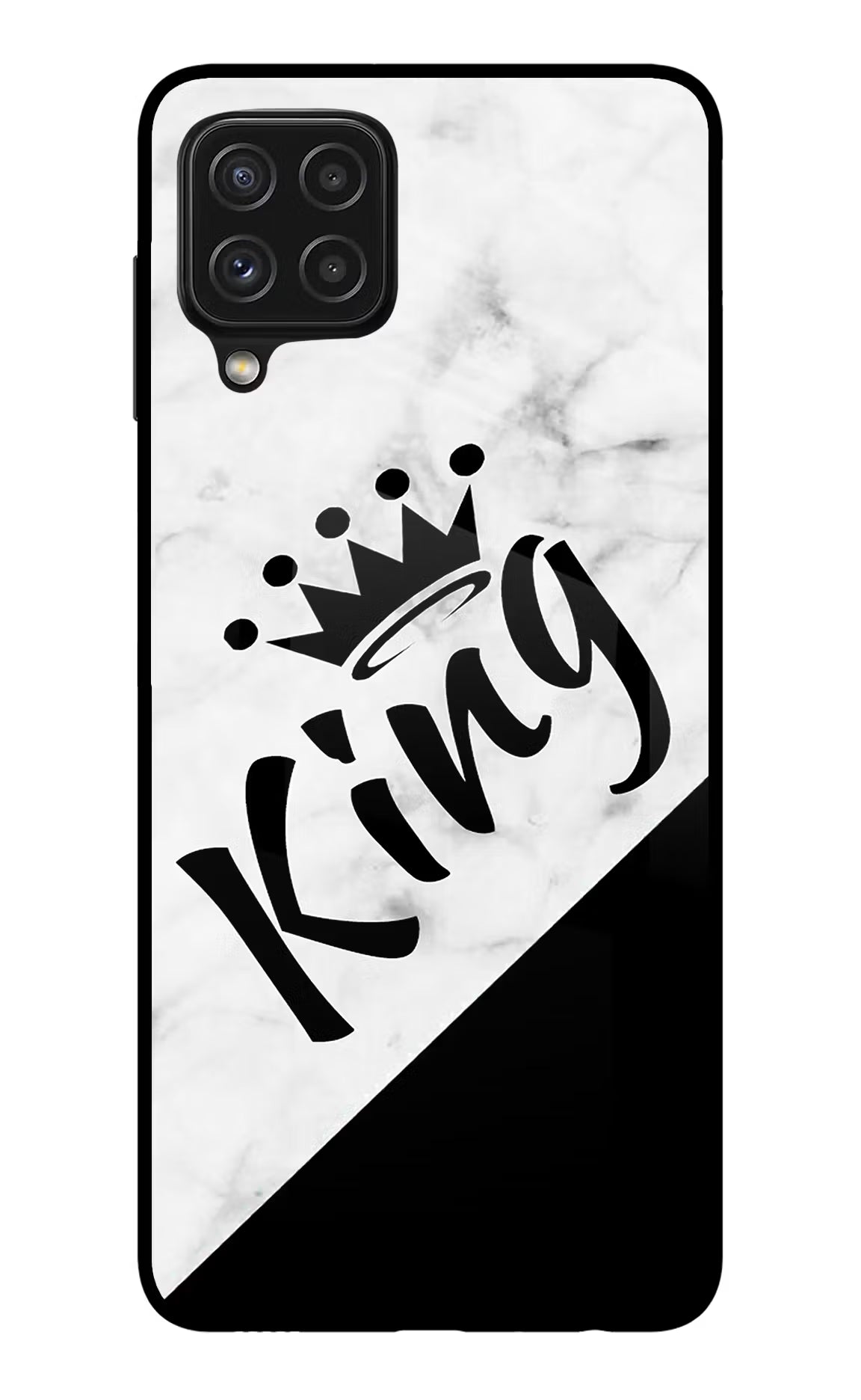 King Samsung A22 4G Glass Case - King Samsung A22 4G Glass Case King Samsung A22 4G Glass Case