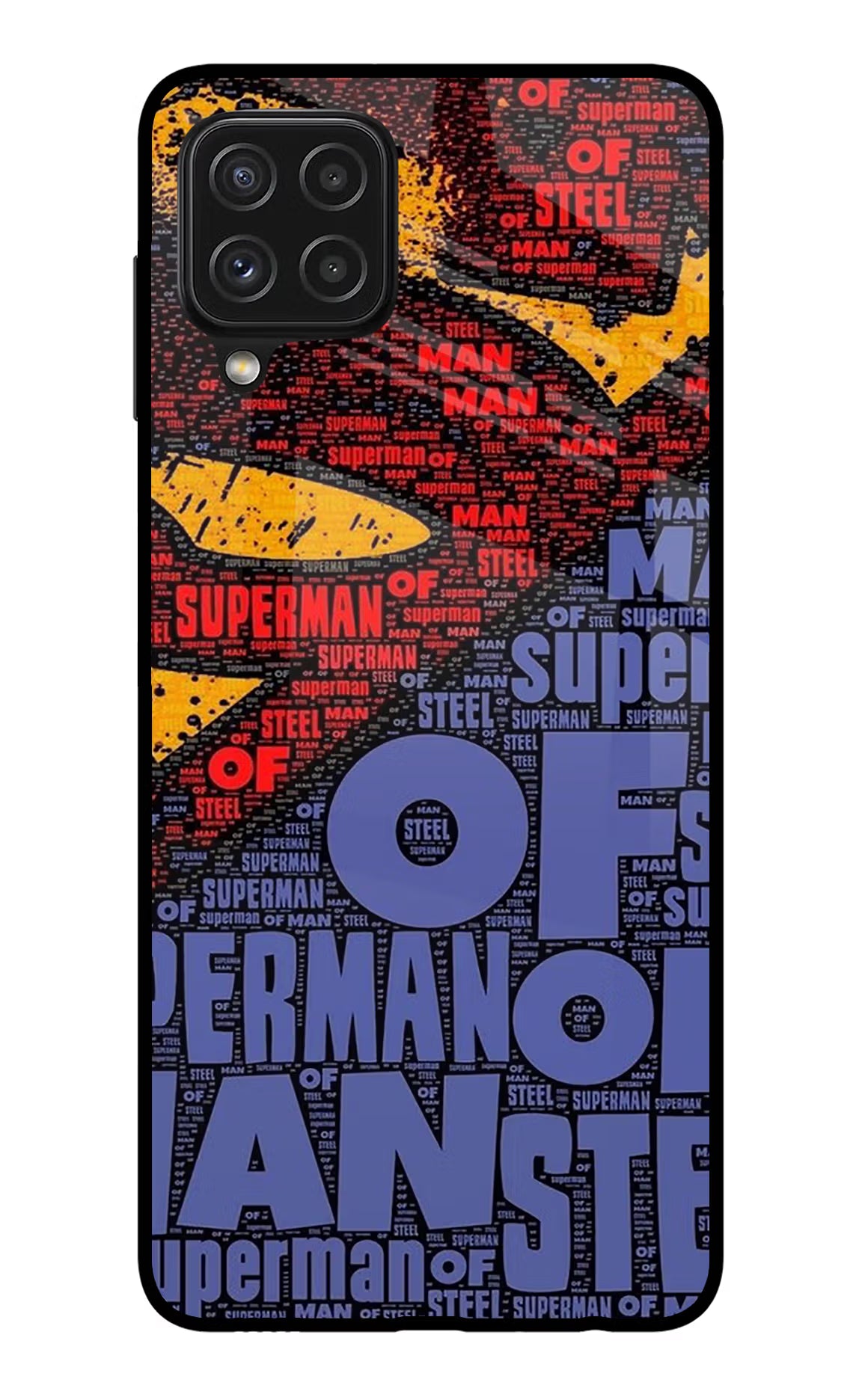 Superman Samsung A22 4G Glass Case - Superman Samsung A22 4G Glass Case Superman Samsung A22 4G Glass Case