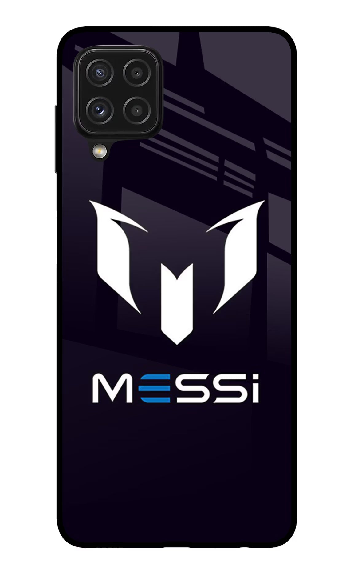 Messi Logo Samsung A22 4G Glass Case - Messi Logo Samsung A22 4G Glass Case Messi Logo Samsung A22 4G Glass Case