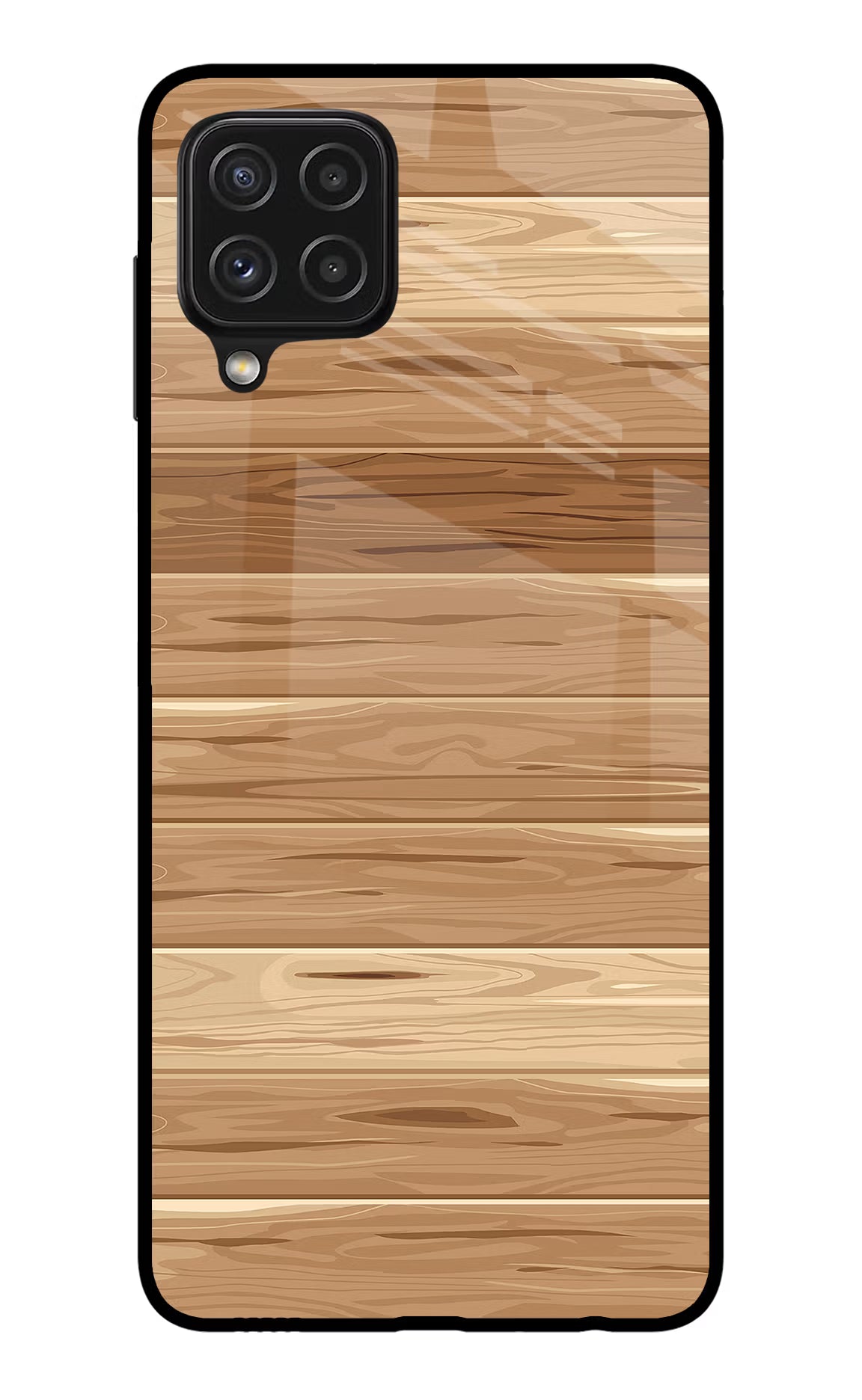 Wooden Vector Samsung A22 4G Glass Case - Wooden Vector Samsung A22 4G Glass Case Wooden Vector Samsung A22 4G Glass Case