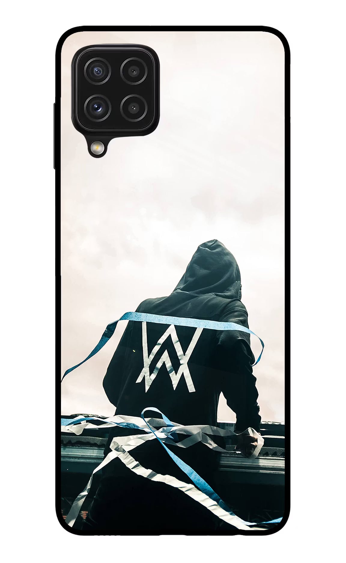 Alan Walker Samsung A22 4G Back Cover - Alan Walker Samsung A22 4G Glass Case Back Cover by Casekaro Alan Walker Samsung A22 4G Glass Case Back Cover by Casekaro
