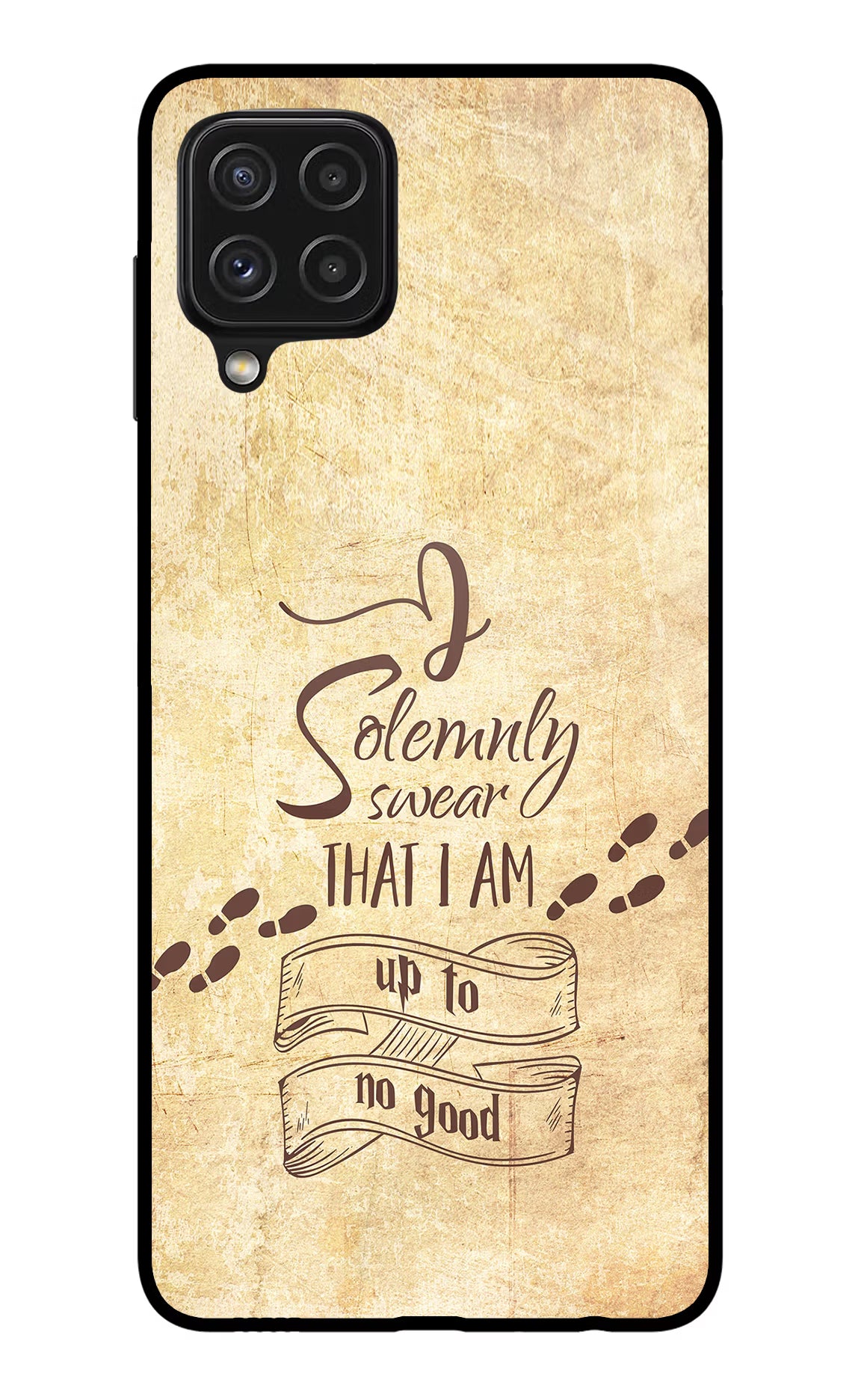 I Solemnly swear that i up to no good Samsung A22 4G Glass Case - I Solemnly swear that i up to no good Samsung A22 4G Glass Case I Solemnly swear that i up to no good Samsung A22 4G Glass Case