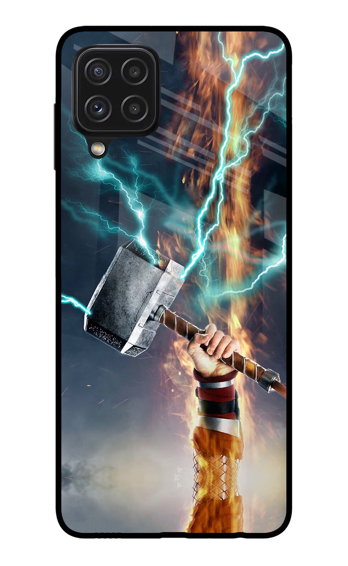 Thor Hammer Mjolnir Samsung A22 4G Glass Case - Thor Hammer Mjolnir Samsung A22 4G Glass Case Thor Hammer Mjolnir Samsung A22 4G Glass Case