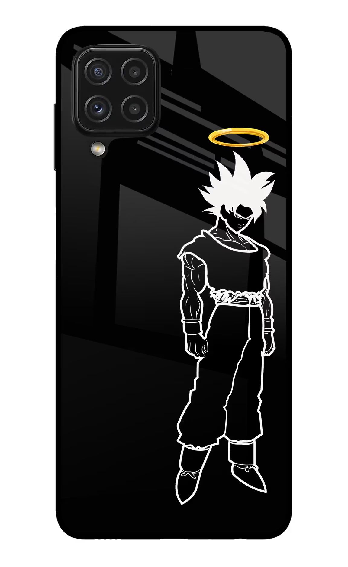 DBS Character Samsung A22 4G Back Cover - DBS Character Samsung A22 4G Glass Case Back Cover by Casekaro DBS Character Samsung A22 4G Glass Case Back Cover by Casekaro