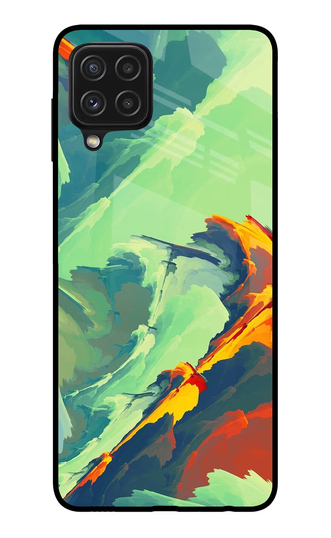 Paint Art Samsung A22 4G Glass Case - Paint Art Samsung A22 4G Glass Case Paint Art Samsung A22 4G Glass Case