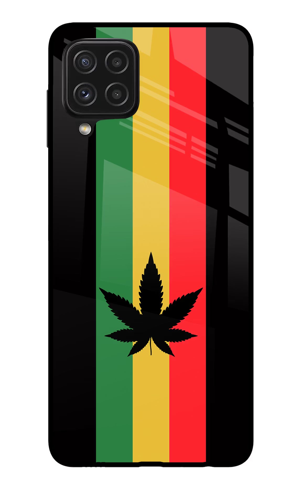 Weed Flag Samsung A22 4G Glass Case - Weed Flag Samsung A22 4G Glass Case Weed Flag Samsung A22 4G Glass Case