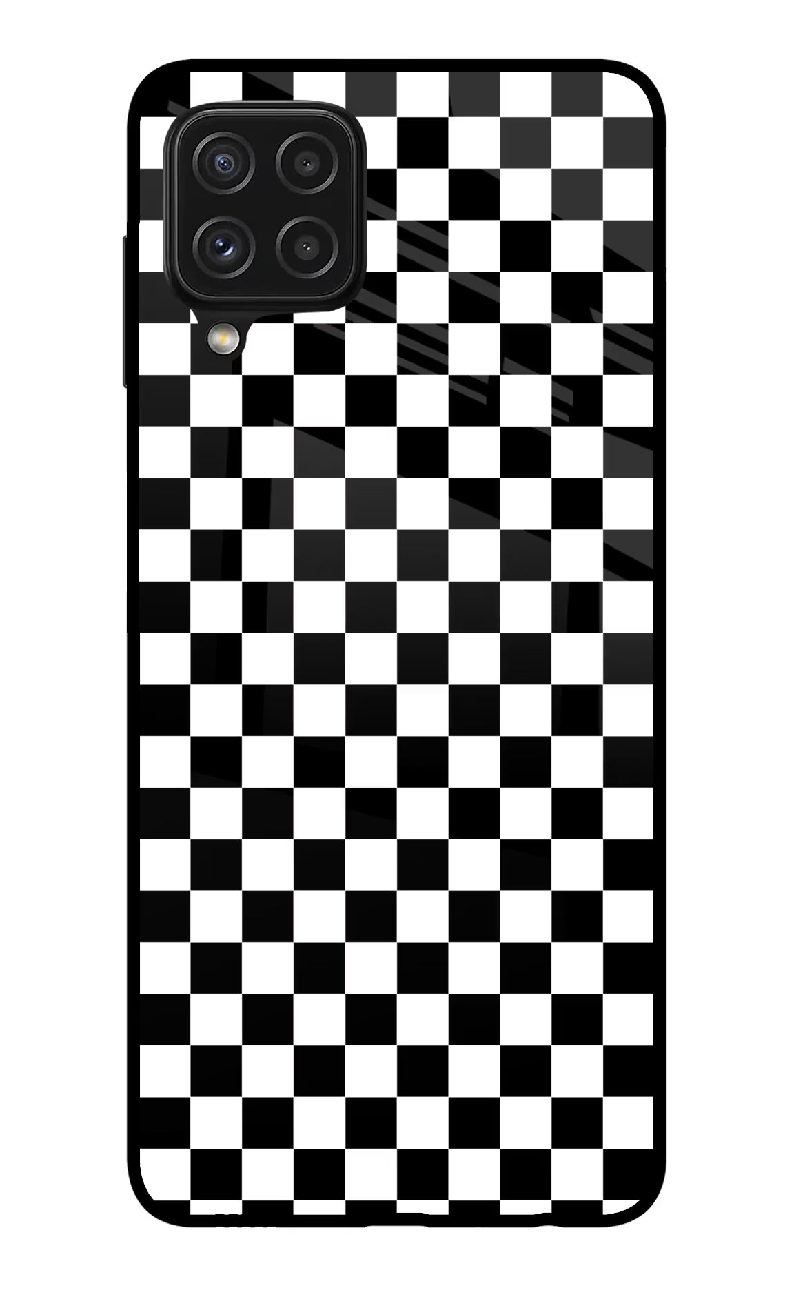 Chess Board Samsung A22 4G Back Cover - Chess Board Samsung A22 4G Glass Case Back Cover by Casekaro Chess Board Samsung A22 4G Glass Case Back Cover by Casekaro