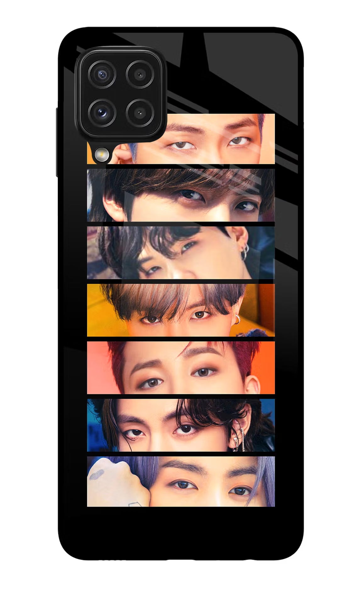 BTS Eyes Samsung A22 4G Glass Case - BTS Eyes Samsung A22 4G Glass Case BTS Eyes Samsung A22 4G Glass Case