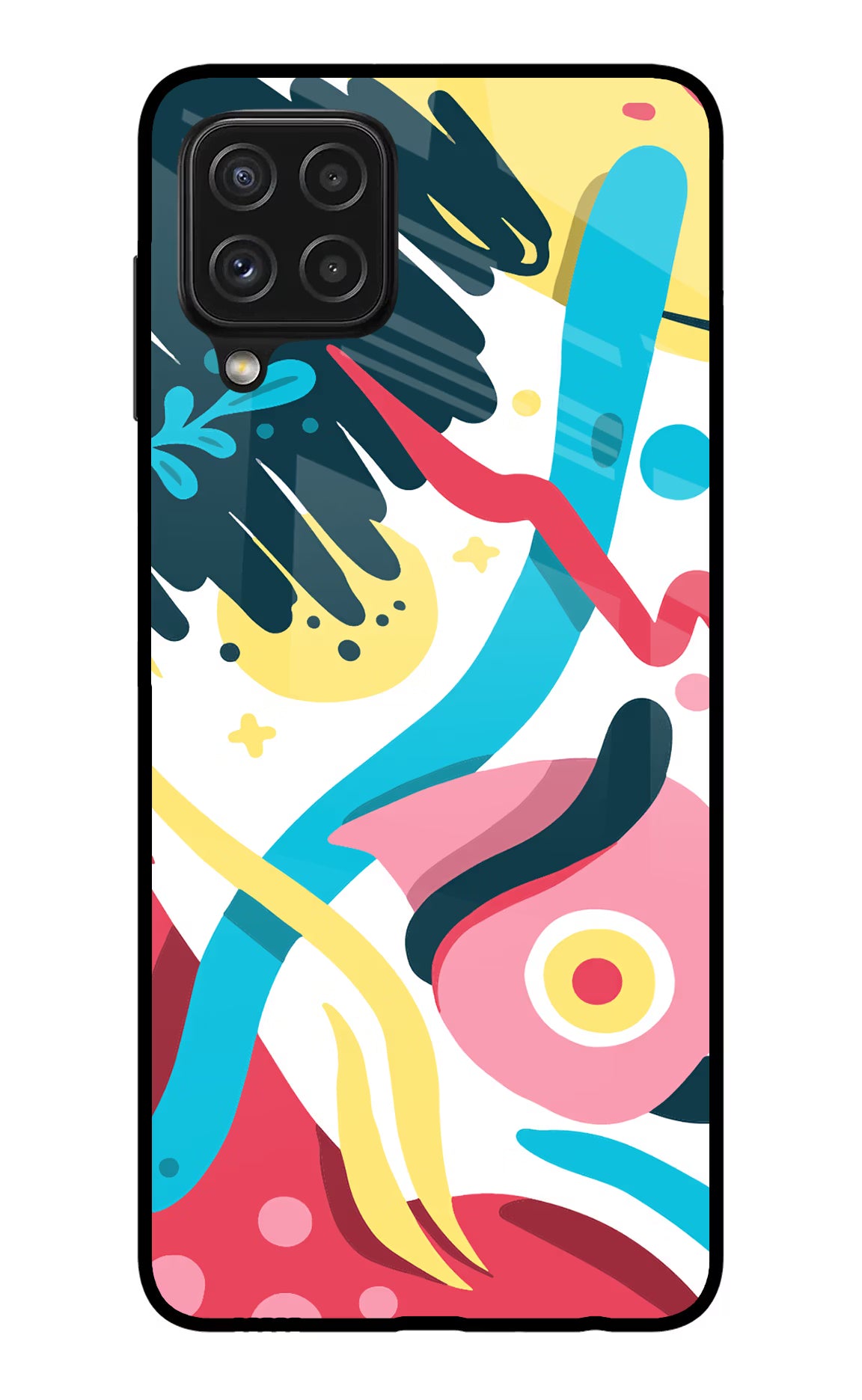Trippy Samsung A22 4G Glass Case - Trippy Samsung A22 4G Glass Case Trippy Samsung A22 4G Glass Case