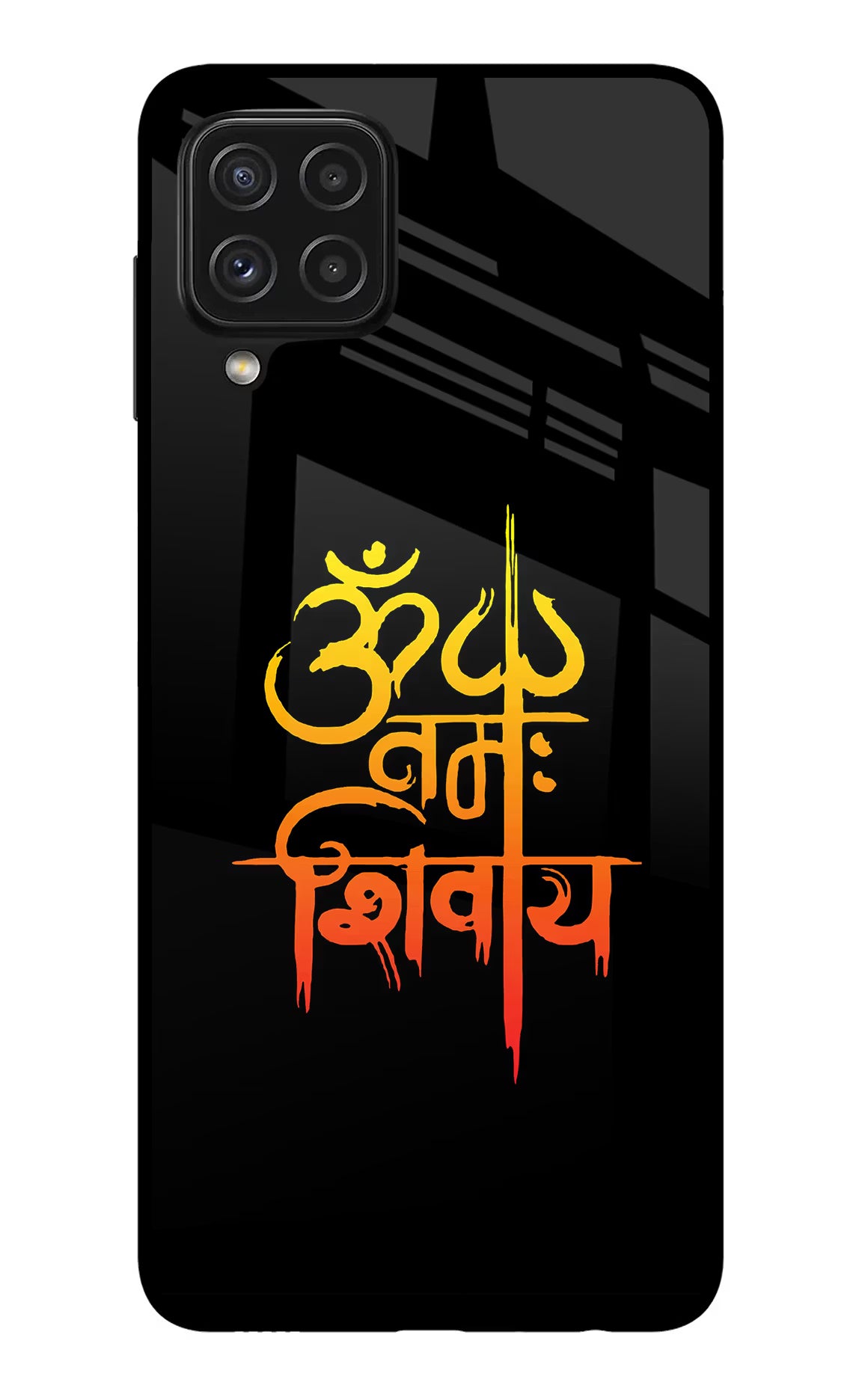 Om Namah Shivay Samsung A22 4G Back Cover - Om Namah Shivay Samsung A22 4G Glass Case Back Cover by Casekaro Om Namah Shivay Samsung A22 4G Glass Case Back Cover by Casekaro