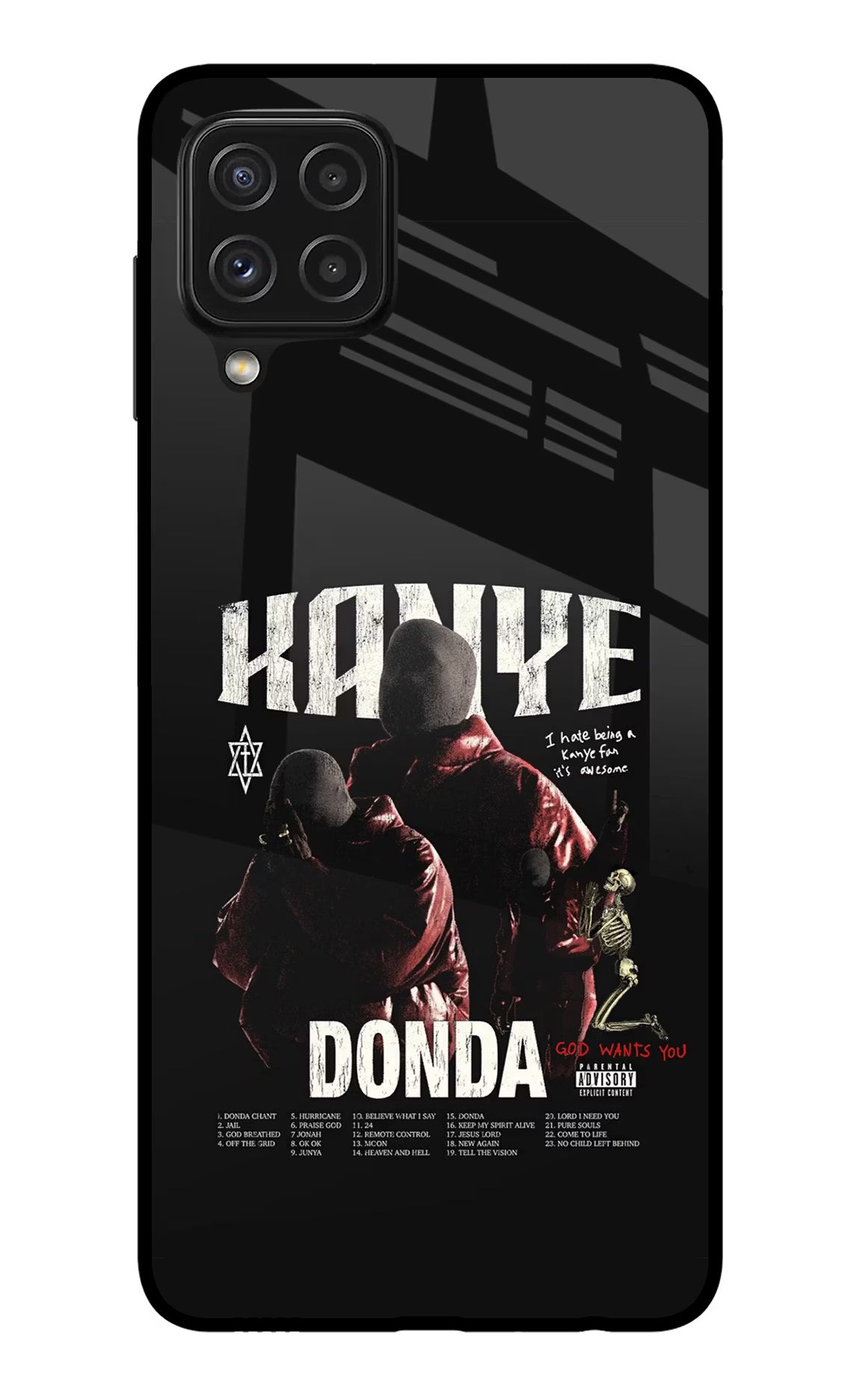 Donda Kanye West Samsung A22 4G Glass Case - Donda Kanye West Samsung A22 4G Glass Case Donda Kanye West Samsung A22 4G Glass Case