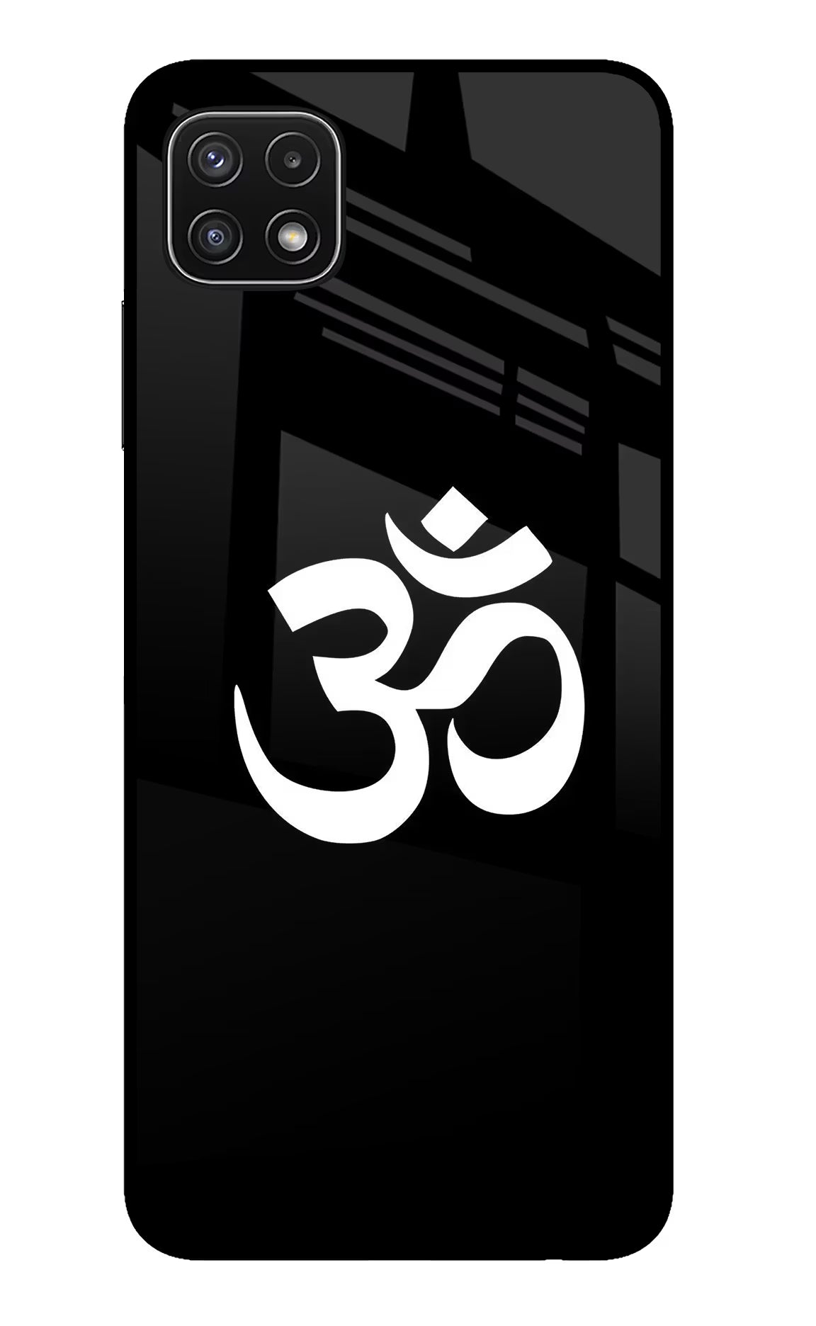 Om Samsung A22 5G Back Cover - Om Samsung A22 5G Glass Case Back Cover by Casekaro Om Samsung A22 5G Glass Case Back Cover by Casekaro