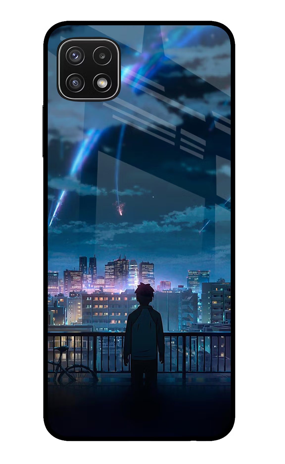 Anime Samsung A22 5G Back Cover - Anime Samsung A22 5G Glass Case Back Cover by Casekaro Anime Samsung A22 5G Glass Case Back Cover by Casekaro