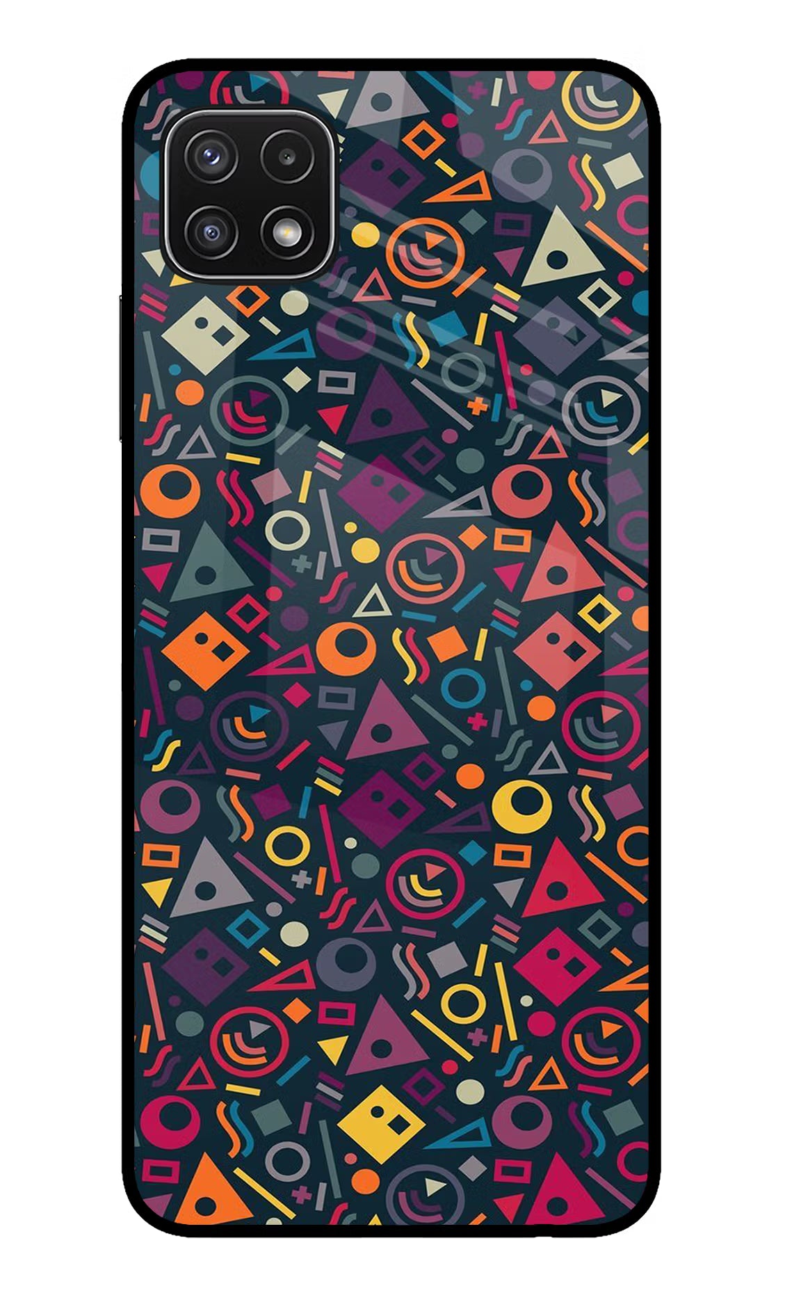 Geometric Abstract Samsung A22 5G Glass Case - Geometric Abstract Samsung A22 5G Glass Case Geometric Abstract Samsung A22 5G Glass Case