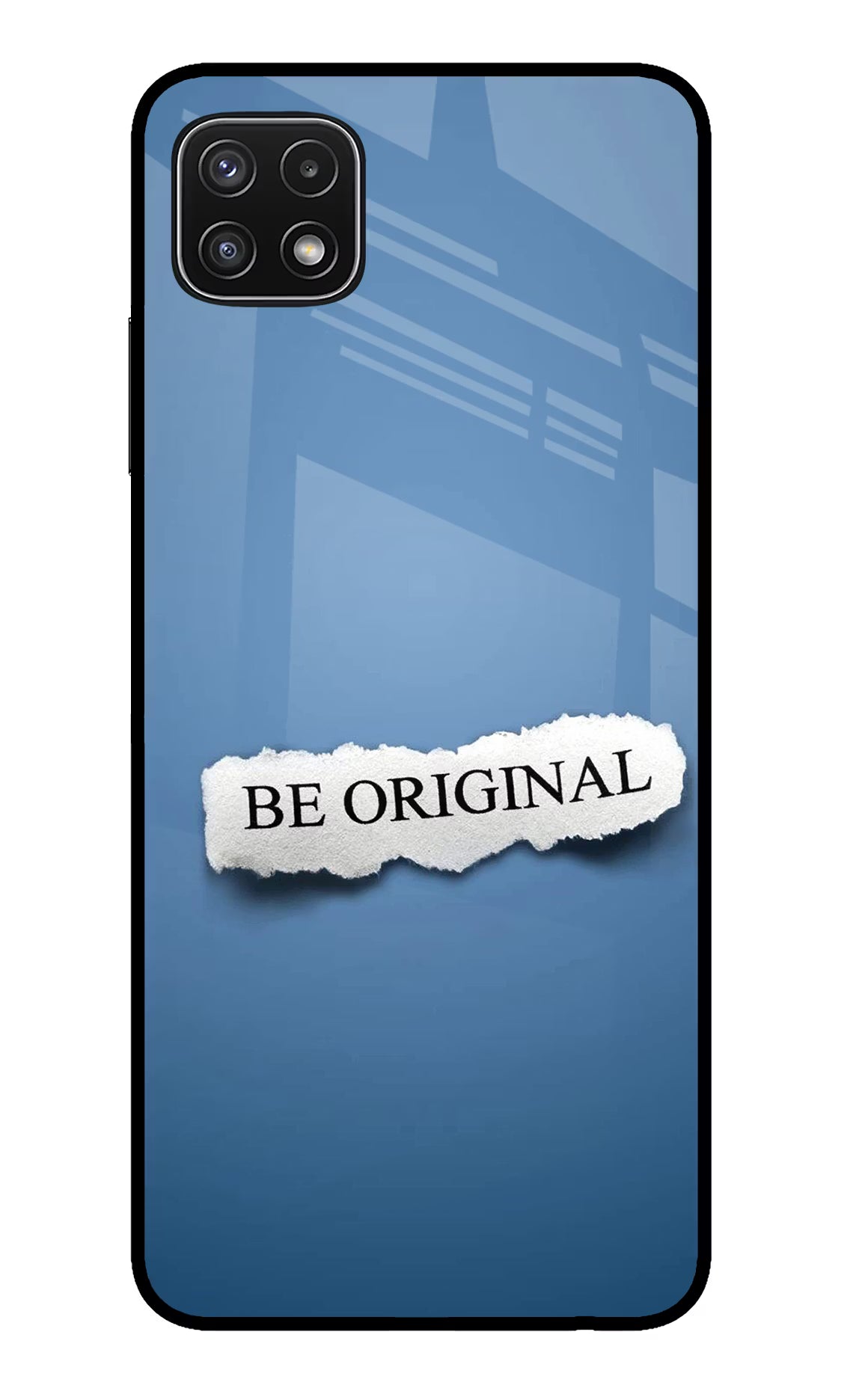Be Original Samsung A22 5G Back Cover - Be Original Samsung A22 5G Glass Case Back Cover by Casekaro Be Original Samsung A22 5G Glass Case Back Cover by Casekaro
