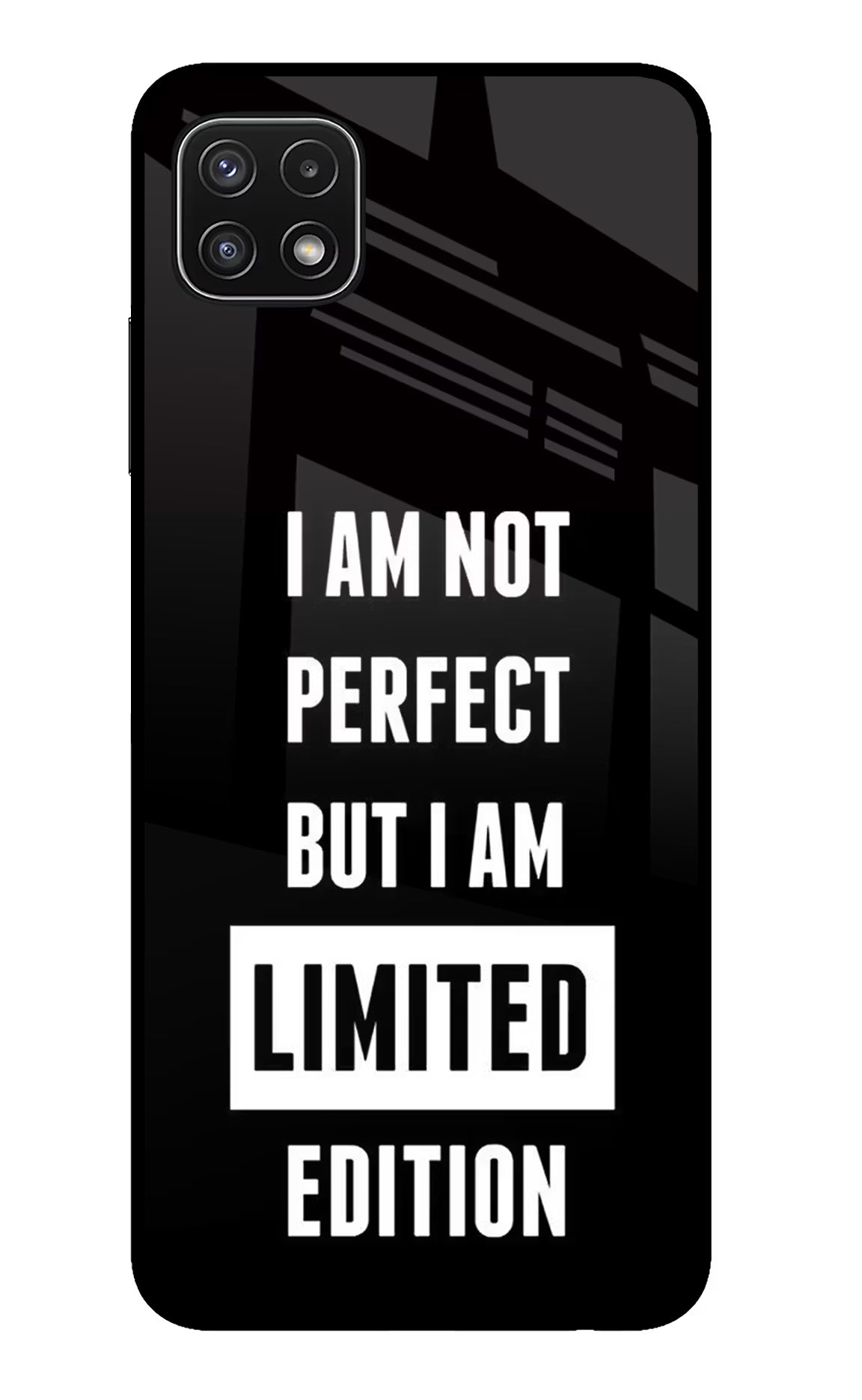 I Am Not Perfect But I Am Limited Edition Samsung A22 5G Glass Case - I Am Not Perfect But I Am Limited Edition Samsung A22 5G Glass Case I Am Not Perfect But I Am Limited Edition Samsung A22 5G Glass Case