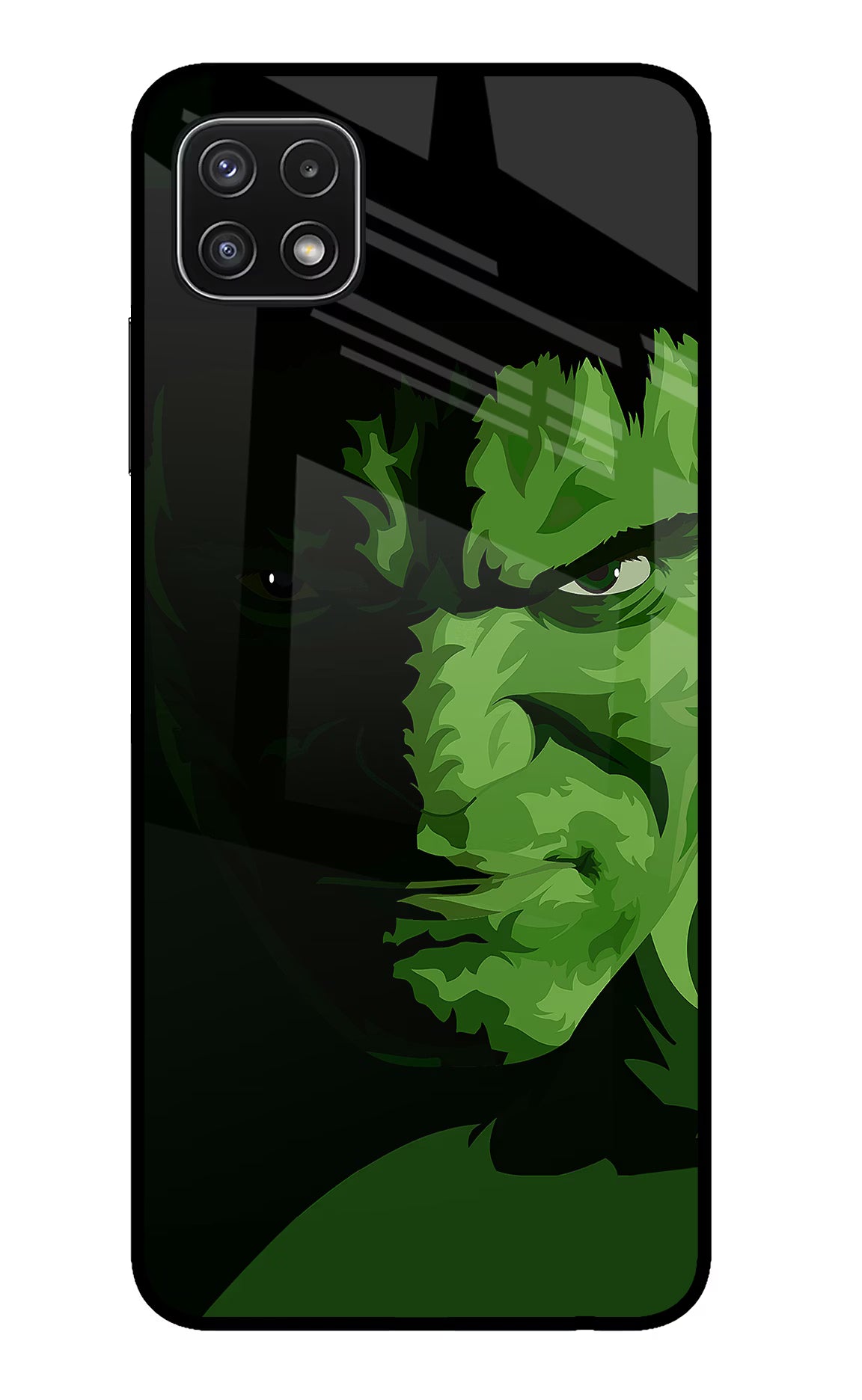 HULK Samsung A22 5G Back Cover - HULK Samsung A22 5G Glass Case Back Cover by Casekaro HULK Samsung A22 5G Glass Case Back Cover by Casekaro