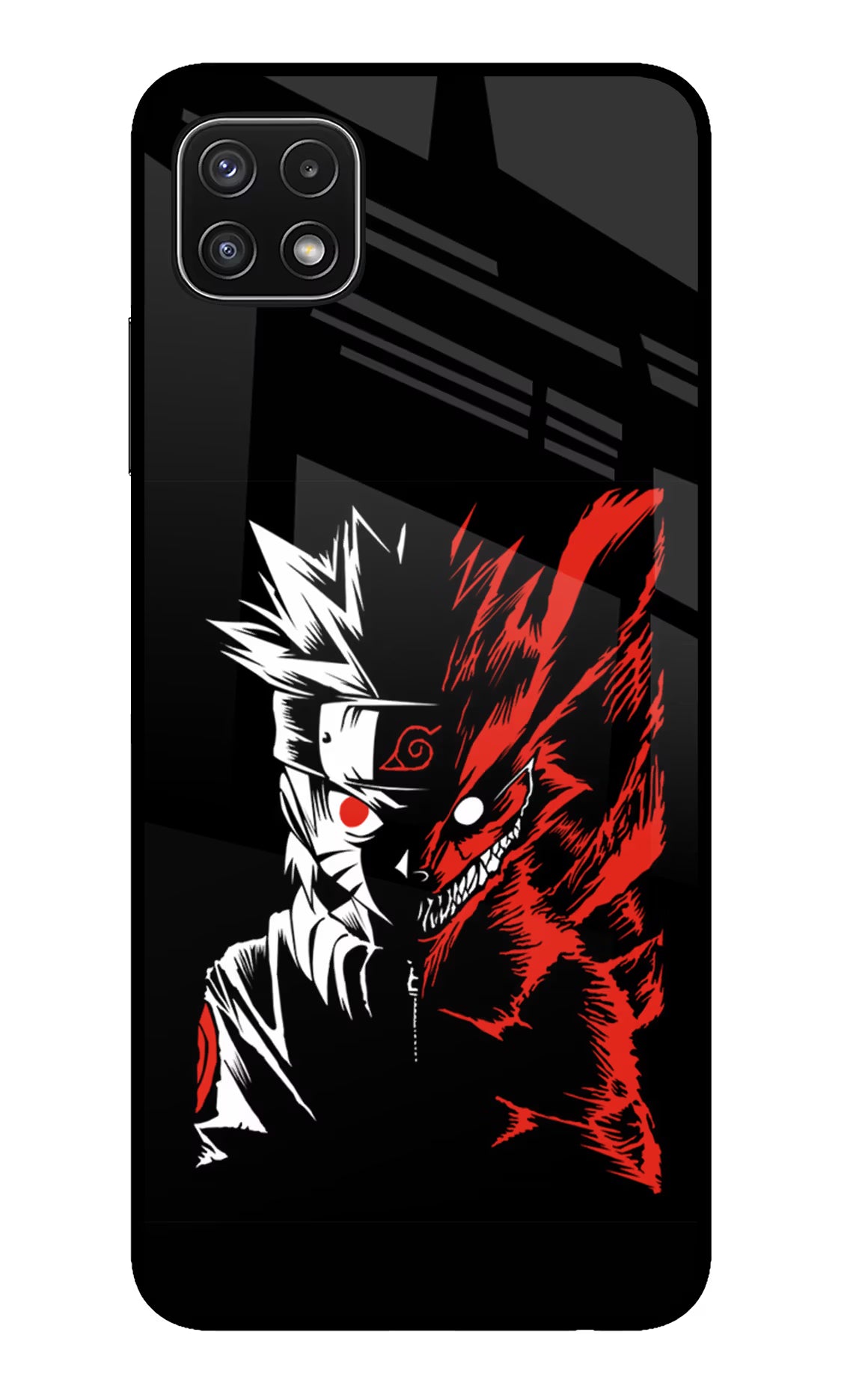 Naruto Two Face Samsung A22 5G Back Cover - Naruto Two Face Samsung A22 5G Glass Case Back Cover by Casekaro Naruto Two Face Samsung A22 5G Glass Case Back Cover by Casekaro