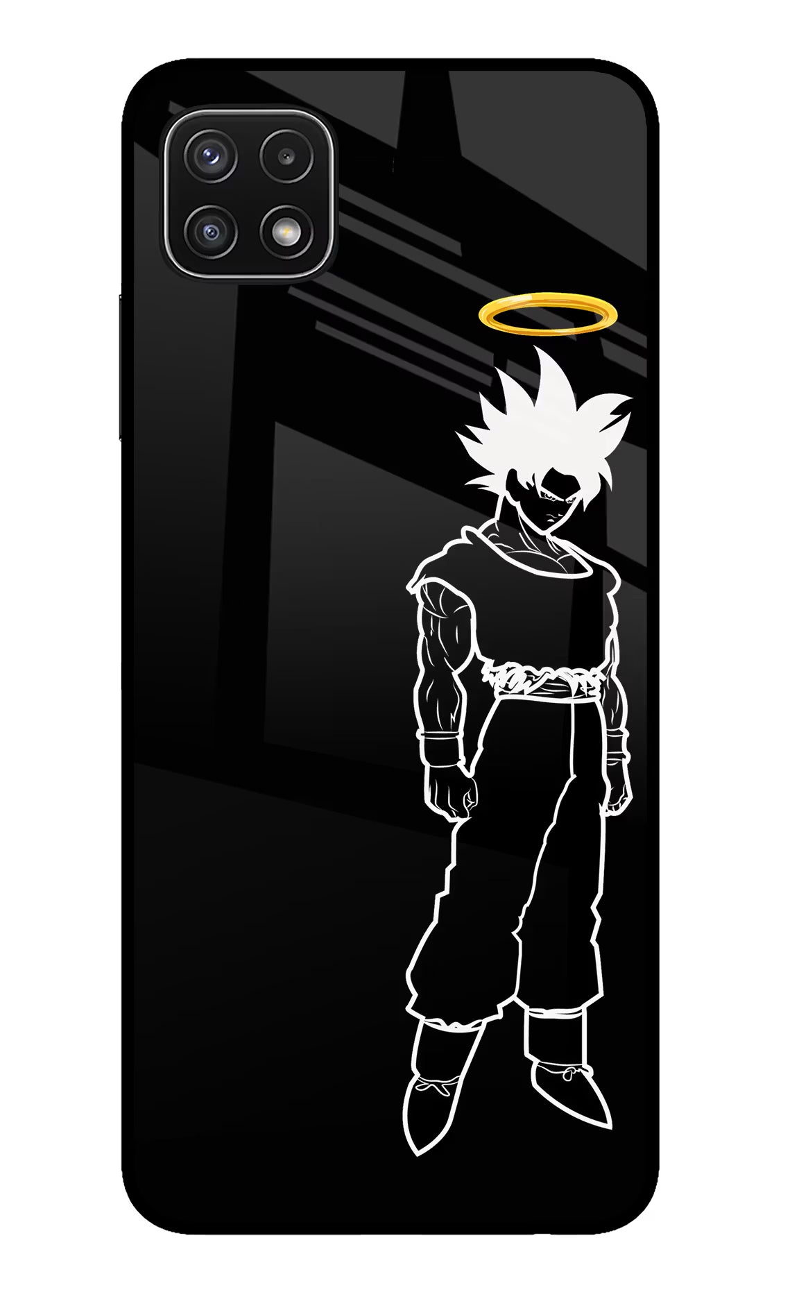 DBS Character Samsung A22 5G Back Cover - DBS Character Samsung A22 5G Glass Case Back Cover by Casekaro DBS Character Samsung A22 5G Glass Case Back Cover by Casekaro