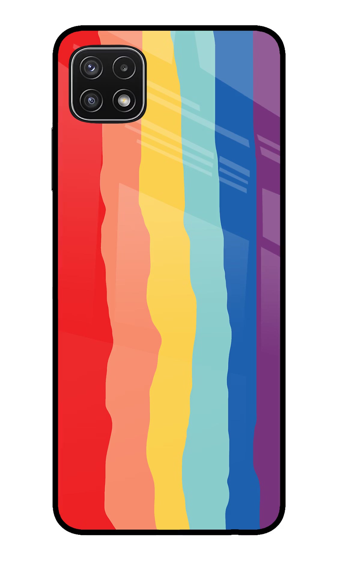 Rainbow Samsung A22 5G Glass Case - Rainbow Samsung A22 5G Glass Case Rainbow Samsung A22 5G Glass Case