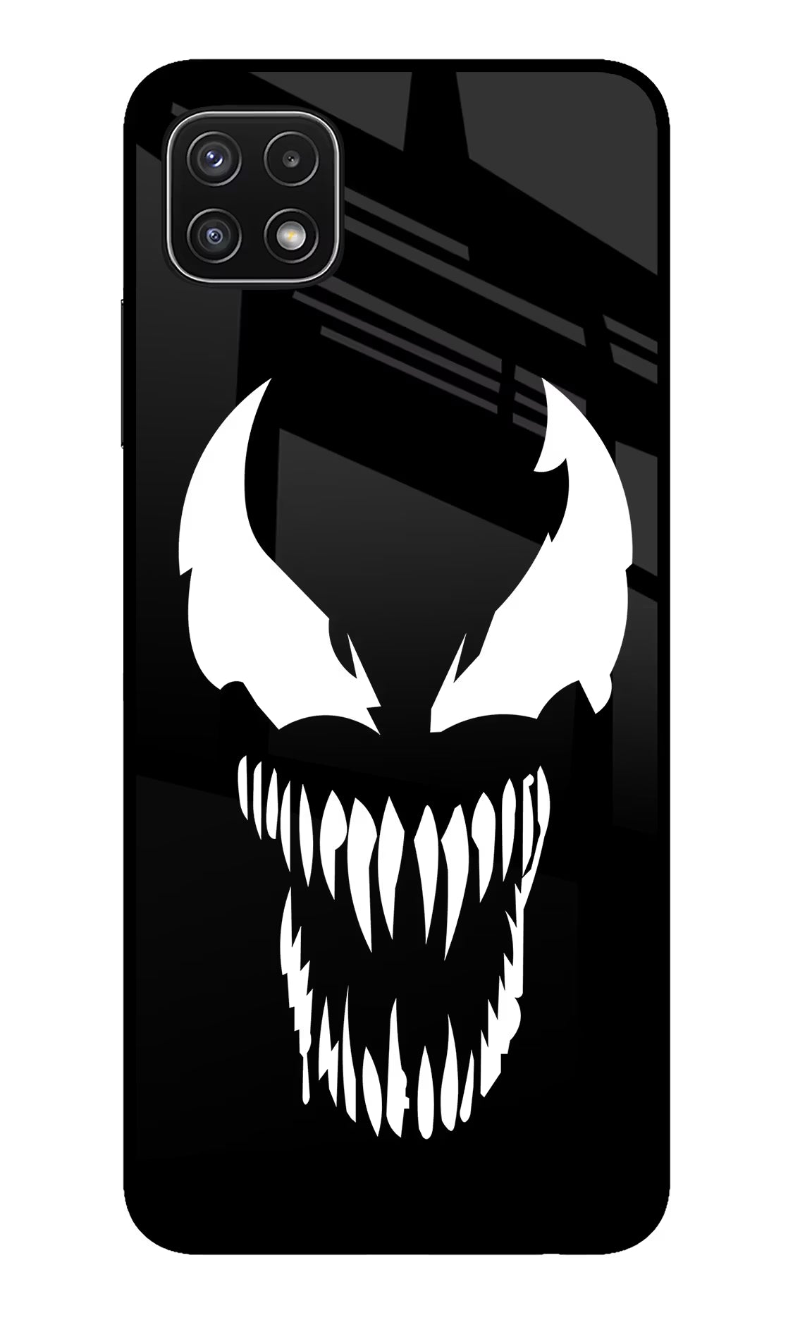 Venom Samsung A22 5G Back Cover - Venom Samsung A22 5G Glass Case Back Cover by Casekaro Venom Samsung A22 5G Glass Case Back Cover by Casekaro