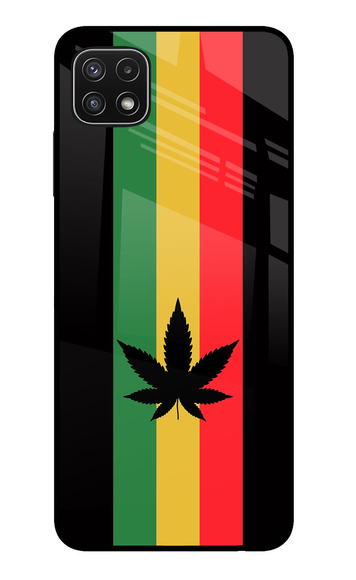 Weed Flag Samsung A22 5G Glass Case - Weed Flag Samsung A22 5G Glass Case Weed Flag Samsung A22 5G Glass Case