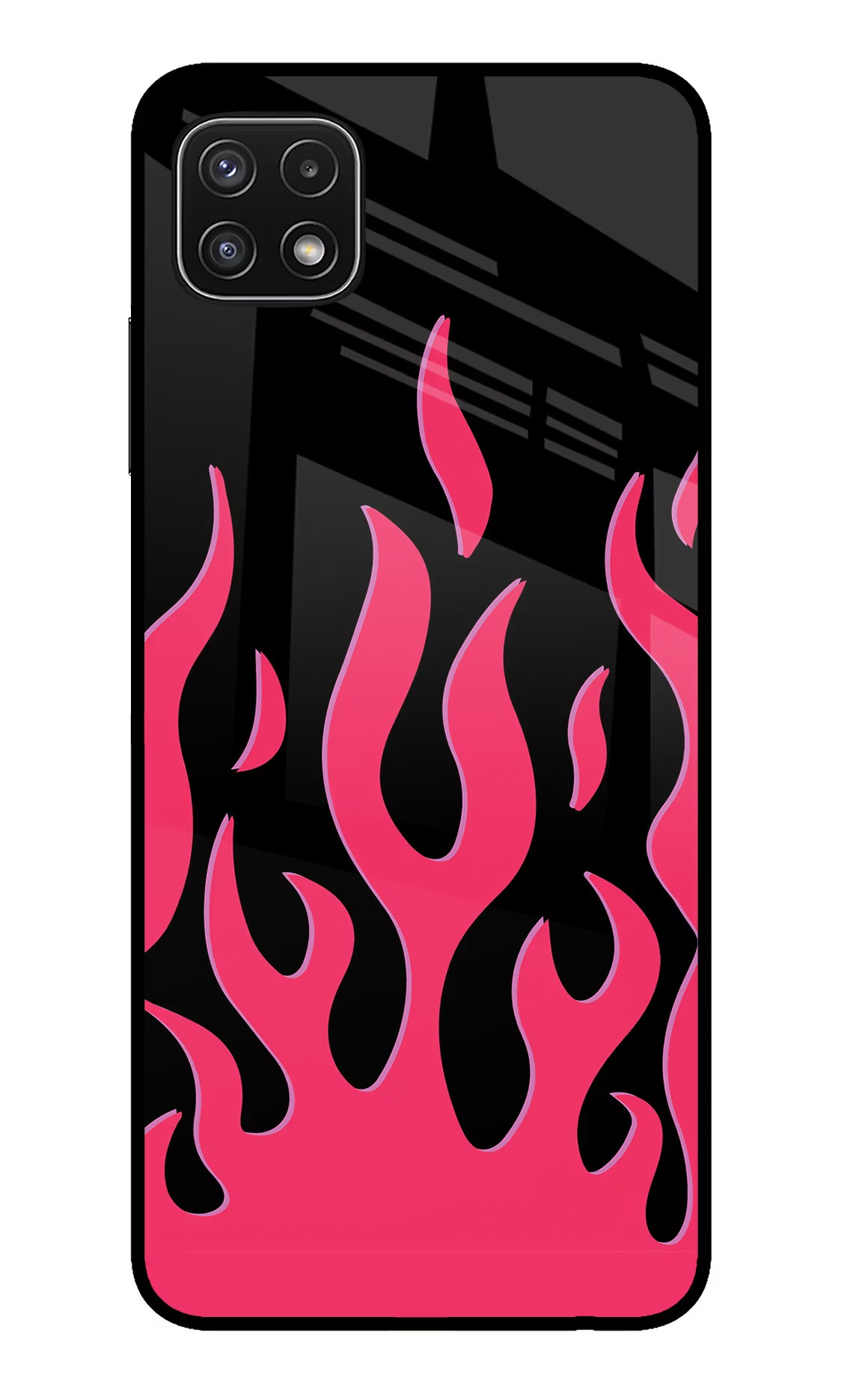 Fire Flames Samsung A22 5G Glass Case - Fire Flames Samsung A22 5G Glass Case Fire Flames Samsung A22 5G Glass Case