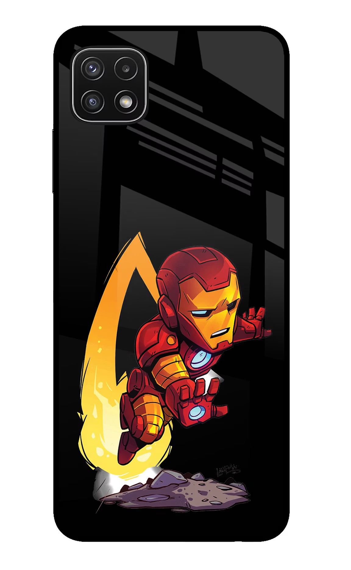 IronMan Samsung A22 5G Glass Case - IronMan Samsung A22 5G Glass Case IronMan Samsung A22 5G Glass Case