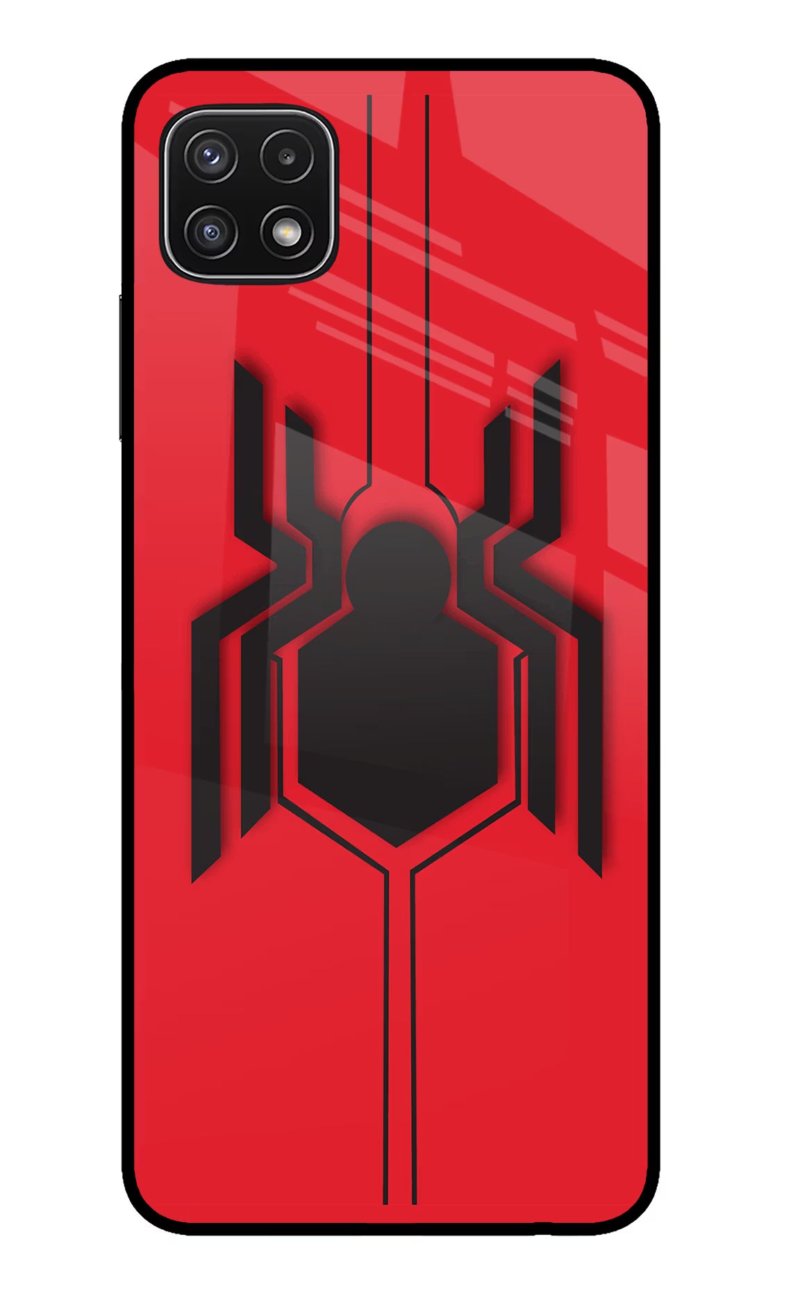 Spider Samsung A22 5G Back Cover - Spider Samsung A22 5G Glass Case Back Cover by Casekaro Spider Samsung A22 5G Glass Case Back Cover by Casekaro