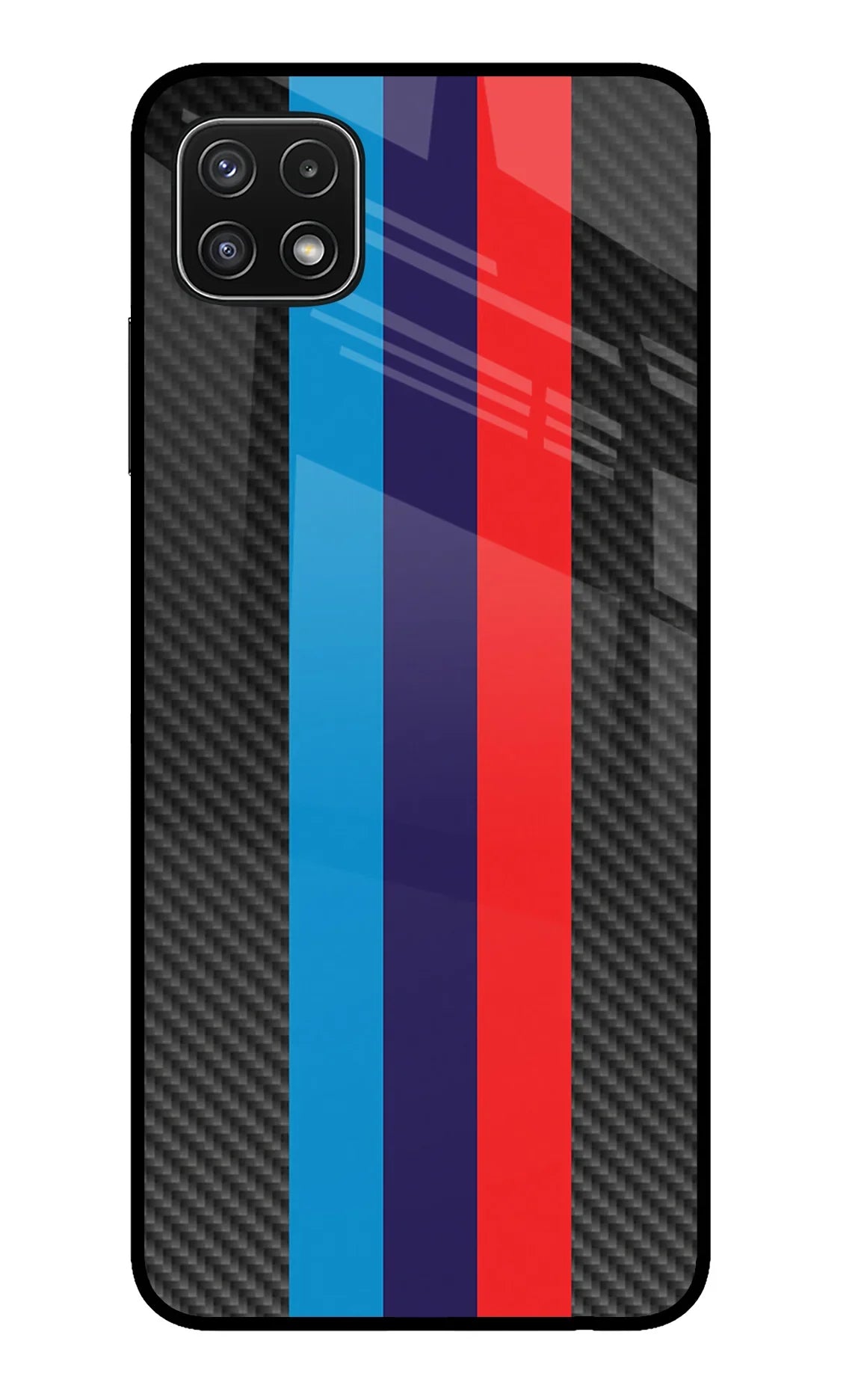 BMW Stripes Pattern Samsung A22 5G Glass Case - BMW Stripes Pattern Samsung A22 5G Glass Case BMW Stripes Pattern Samsung A22 5G Glass Case