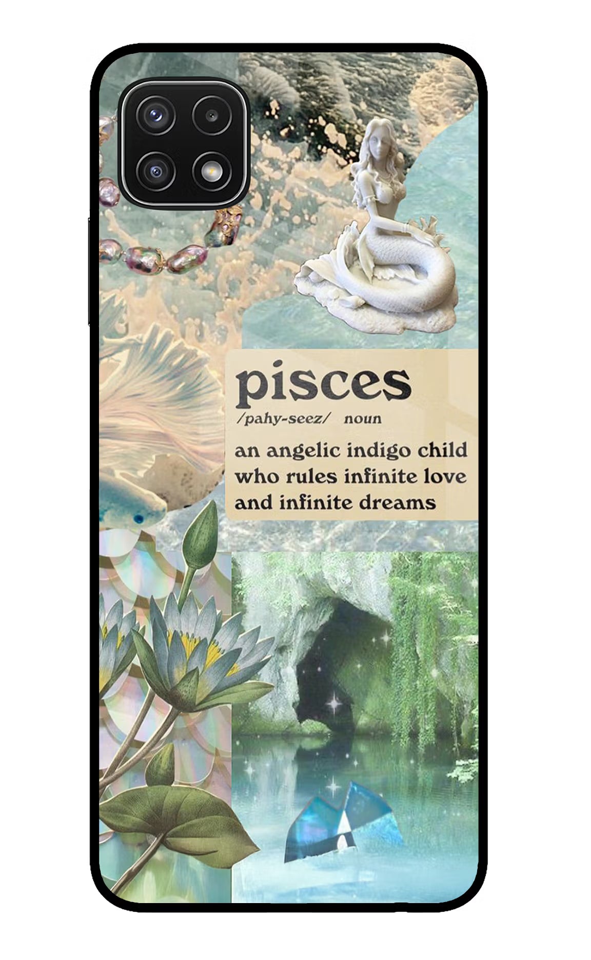 Pisces Zodiac Samsung A22 5G Glass Case - Pisces Zodiac Samsung A22 5G Glass Case Pisces Zodiac Samsung A22 5G Glass Case