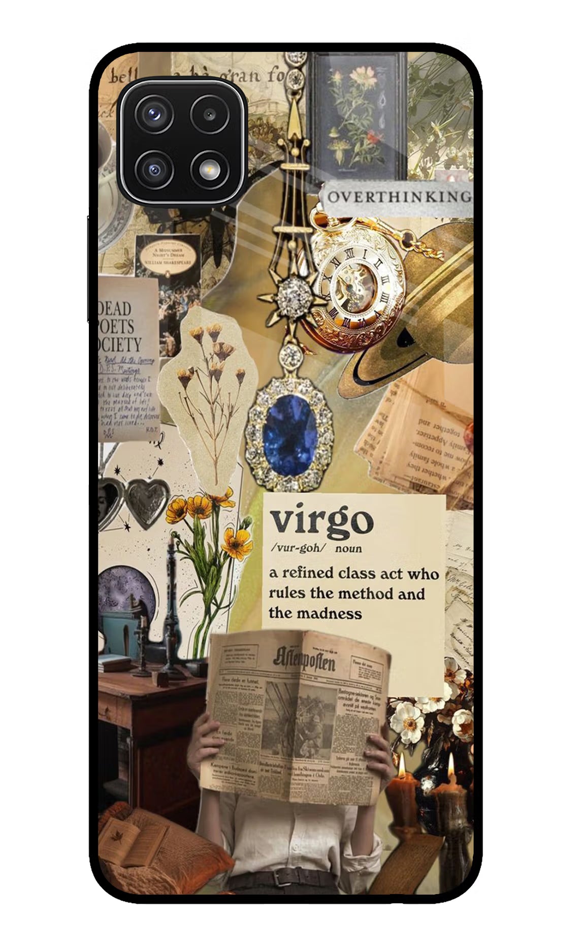 Virgo Zodiac Samsung A22 5G Glass Case - Virgo Zodiac Samsung A22 5G Glass Case Virgo Zodiac Samsung A22 5G Glass Case