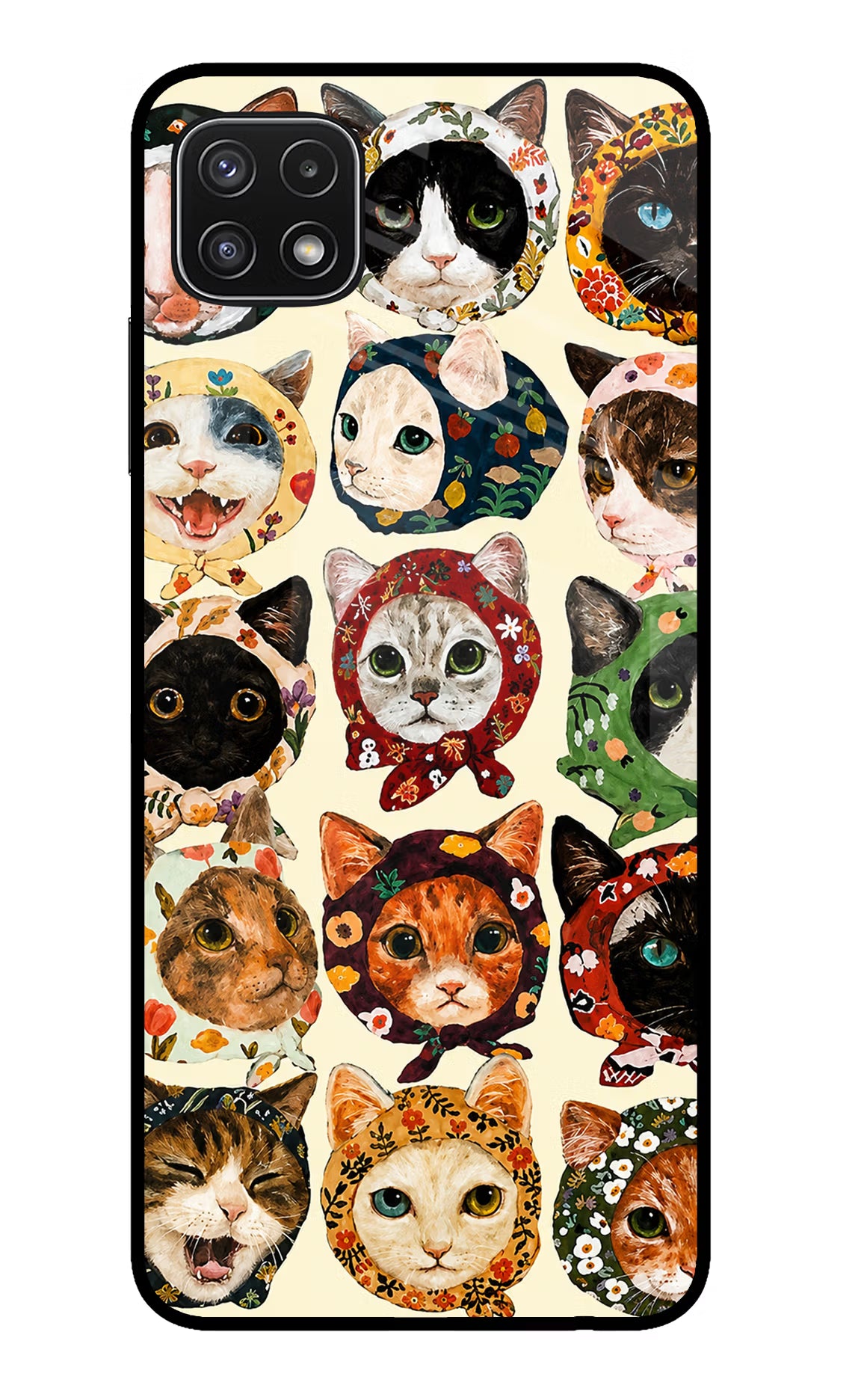 Cool Cat Samsung A22 5G Glass Case - Cool Cat Samsung A22 5G Glass Case Cool Cat Samsung A22 5G Glass Case
